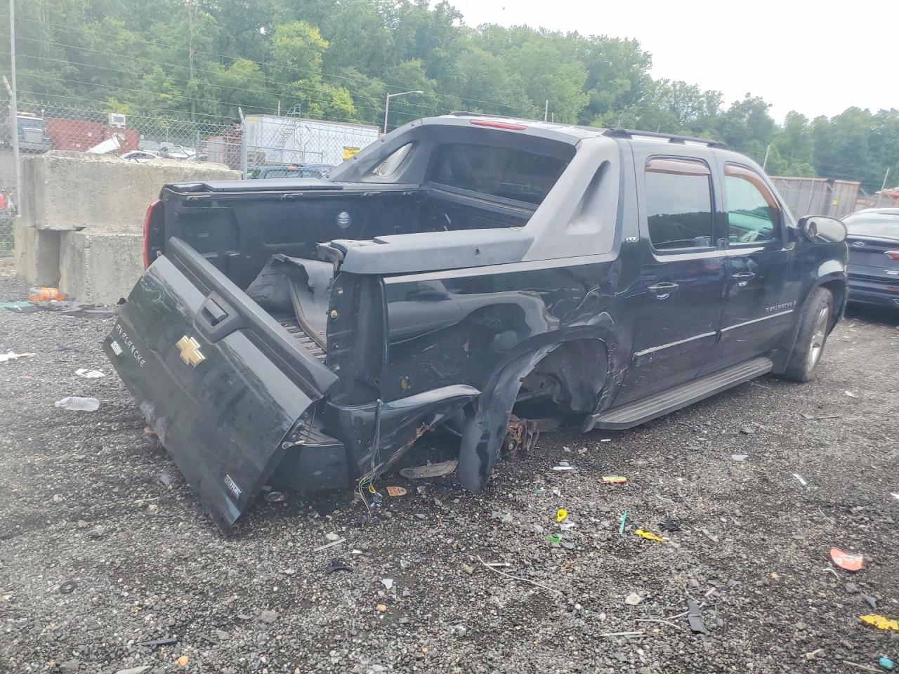 2007 Chevrolet Avalanche K1500 Black vin: 3GNFK12337G204550