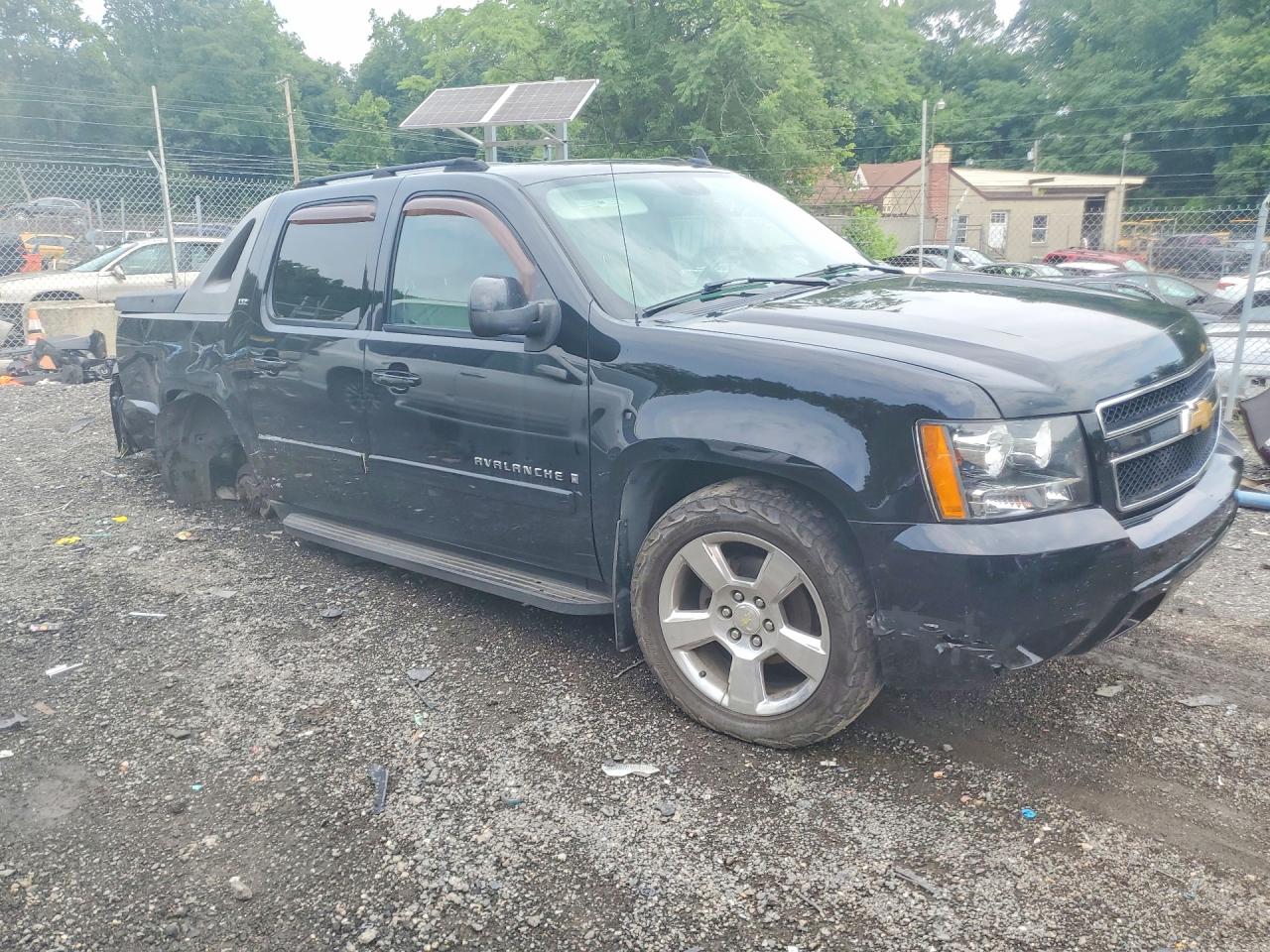 2007 Chevrolet Avalanche K1500 Black vin: 3GNFK12337G204550