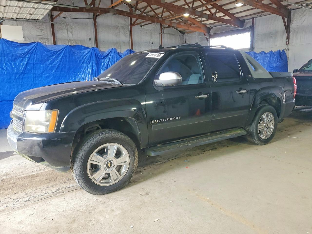 2007 Chevrolet Avalanche K1500 Black vin: 3GNFK12337G263954