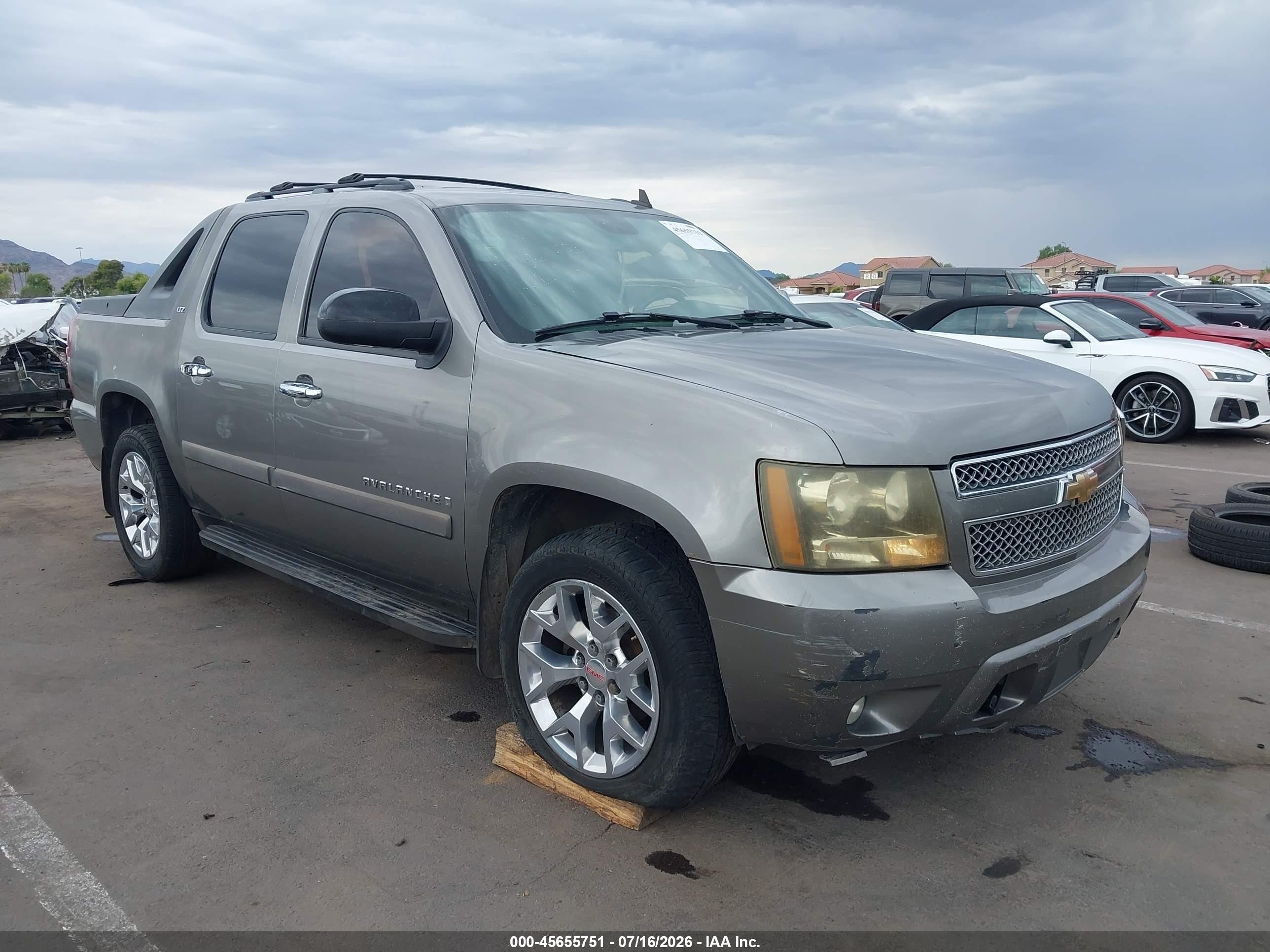 2007 Chevrolet Avalanche 1500 Ltz Серый vin: 3GNFK12337G271522