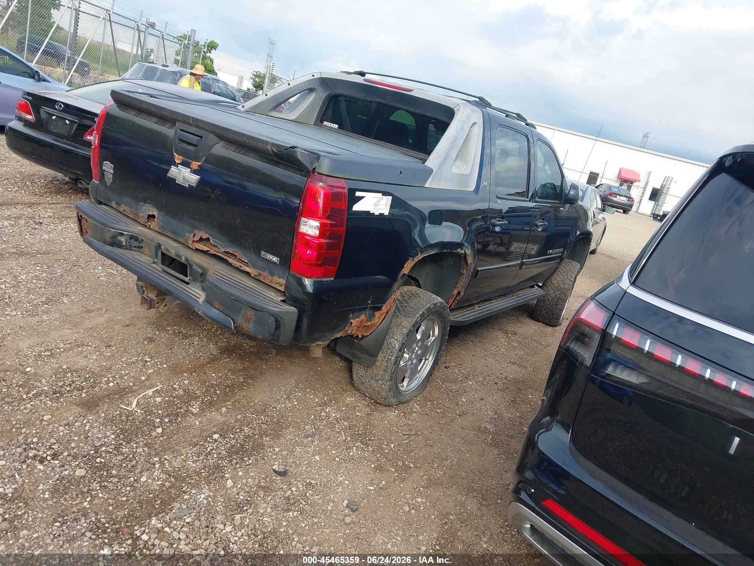 2007 Chevrolet Avalanche 1500 Ls/lt/ltz Черный vin: 3GNFK12337G282679