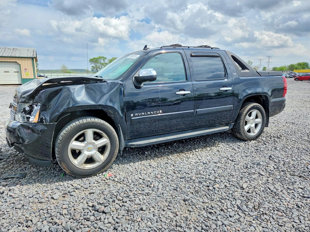 2007 Chevrolet Avalanche K1500 Black vin: 3GNFK12347G309355