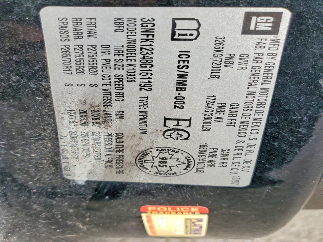 2008 Chevrolet Avalanche K1500 Black vin: 3GNFK12348G161192