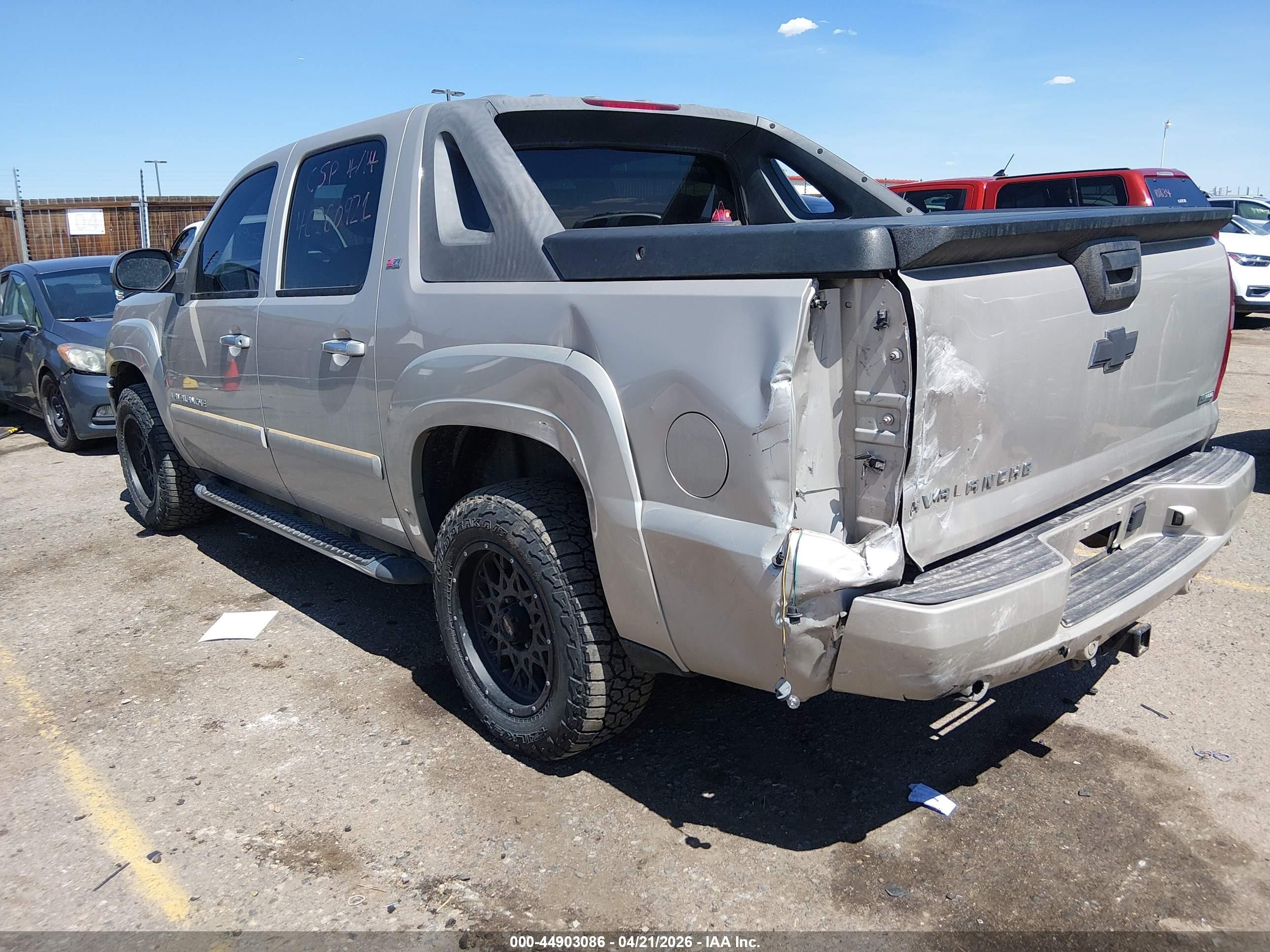 2007 Chevrolet Avalanche 1500 Lt Gold vin: 3GNFK12357G293750