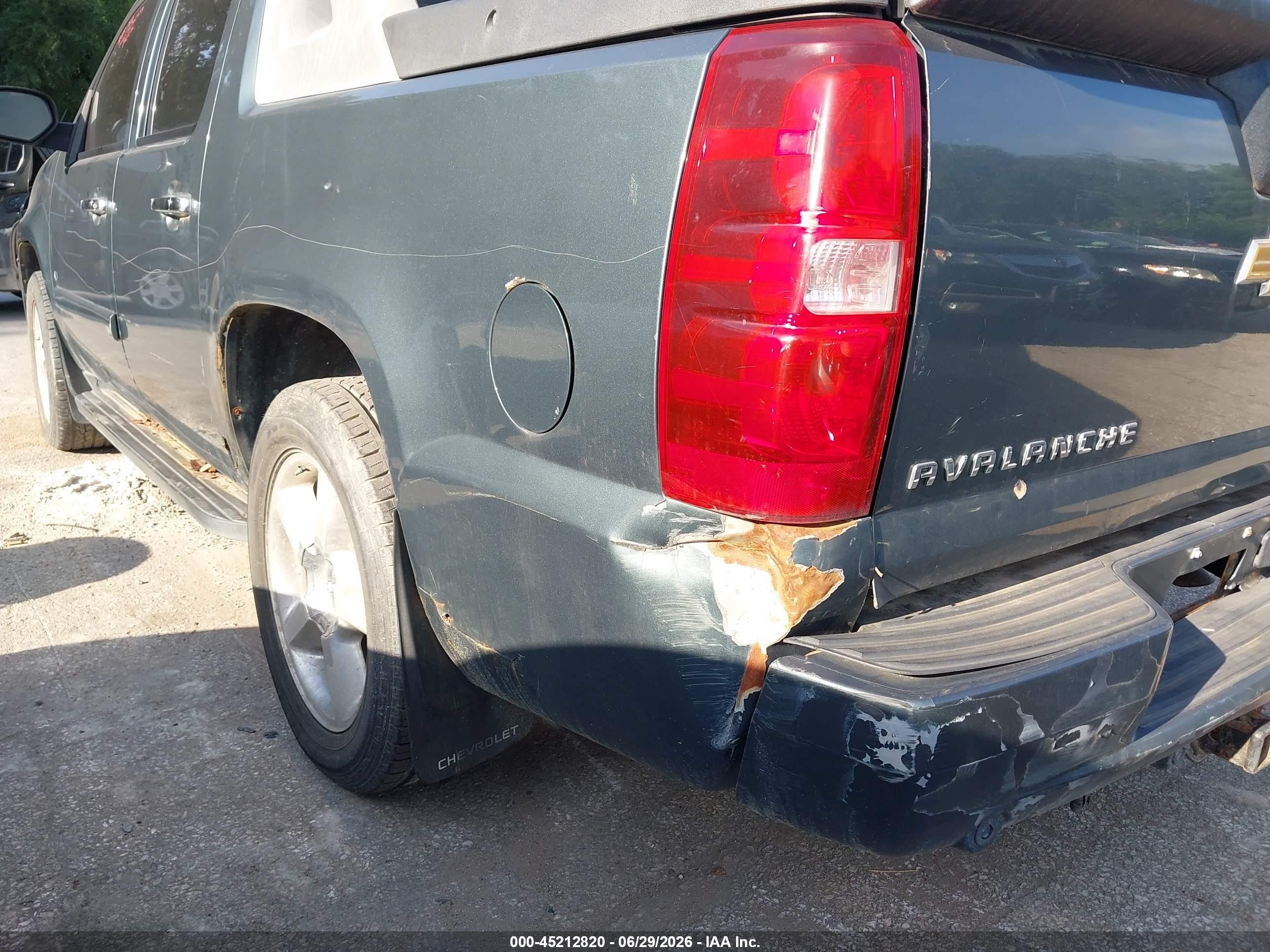 2008 Chevrolet Avalanche 1500 Ls/lt/ltz Green vin: 3GNFK12358G165736