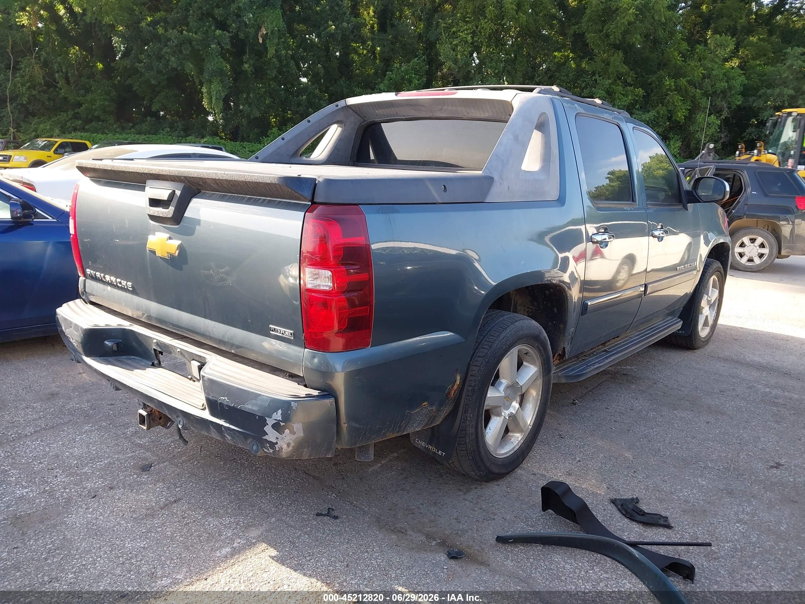 2008 Chevrolet Avalanche 1500 Ls/lt/ltz Green vin: 3GNFK12358G165736