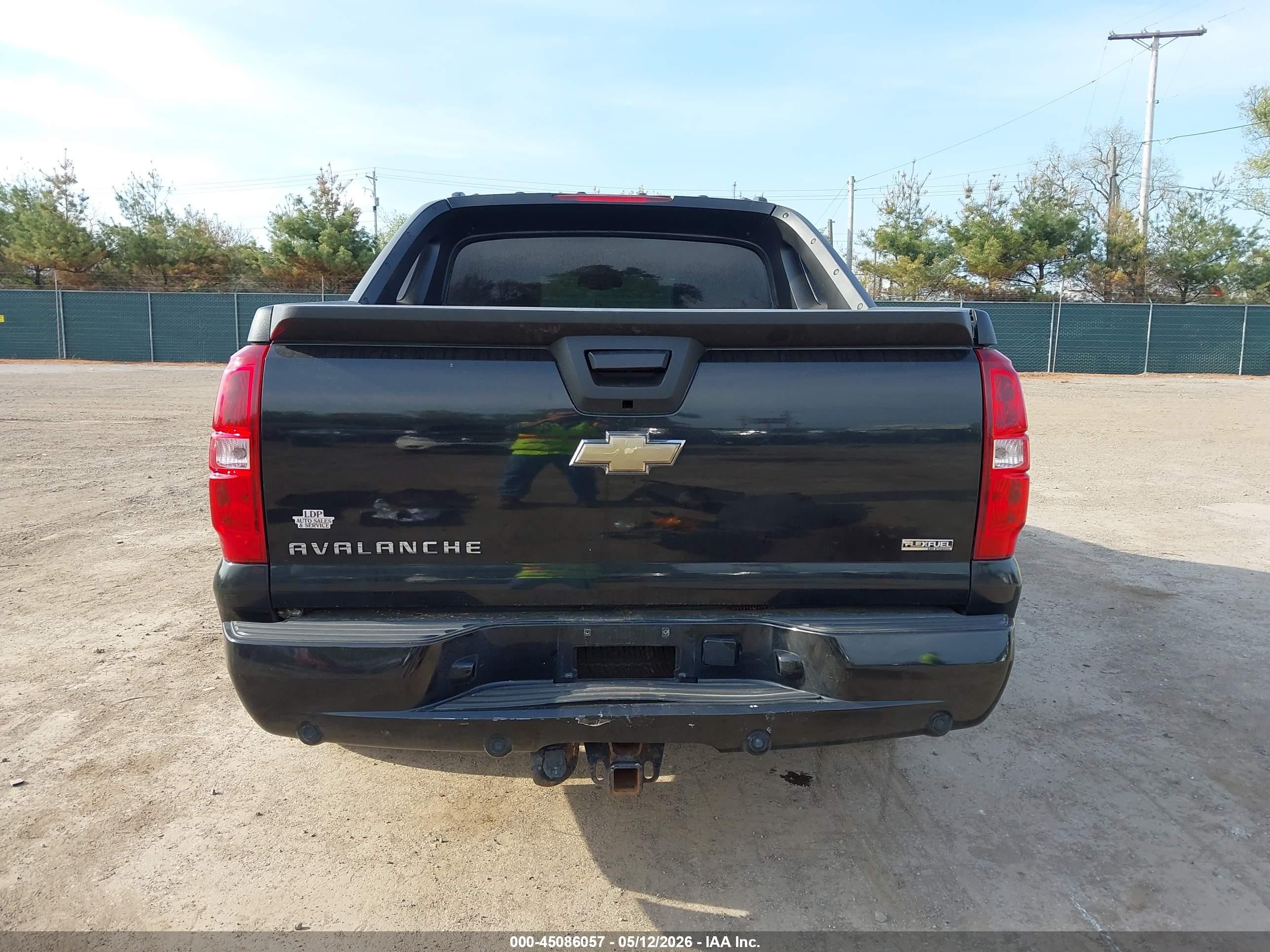 2008 Chevrolet Avalanche 1500 Ltz Black vin: 3GNFK12358G306000