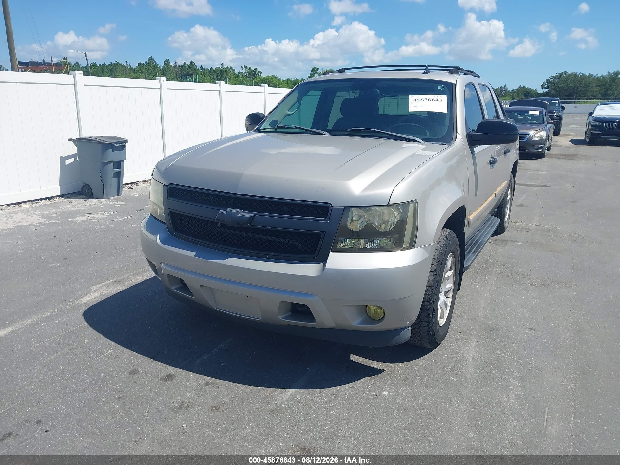 2007 Chevrolet Avalanche 1500 Lt Gray vin: 3GNFK12367G230527