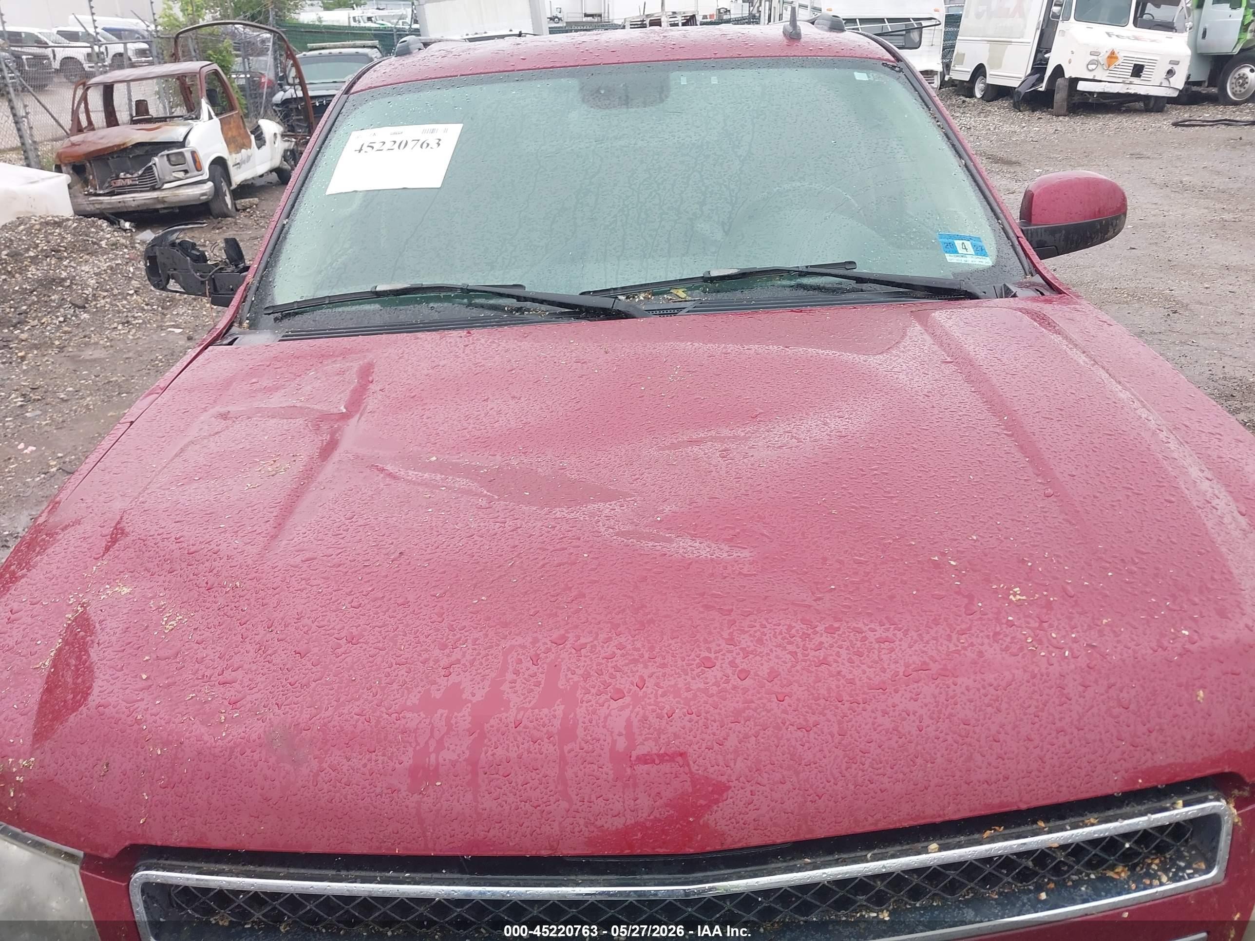 2007 Chevrolet Avalanche 1500 Ltz Burgundy vin: 3GNFK12367G237915