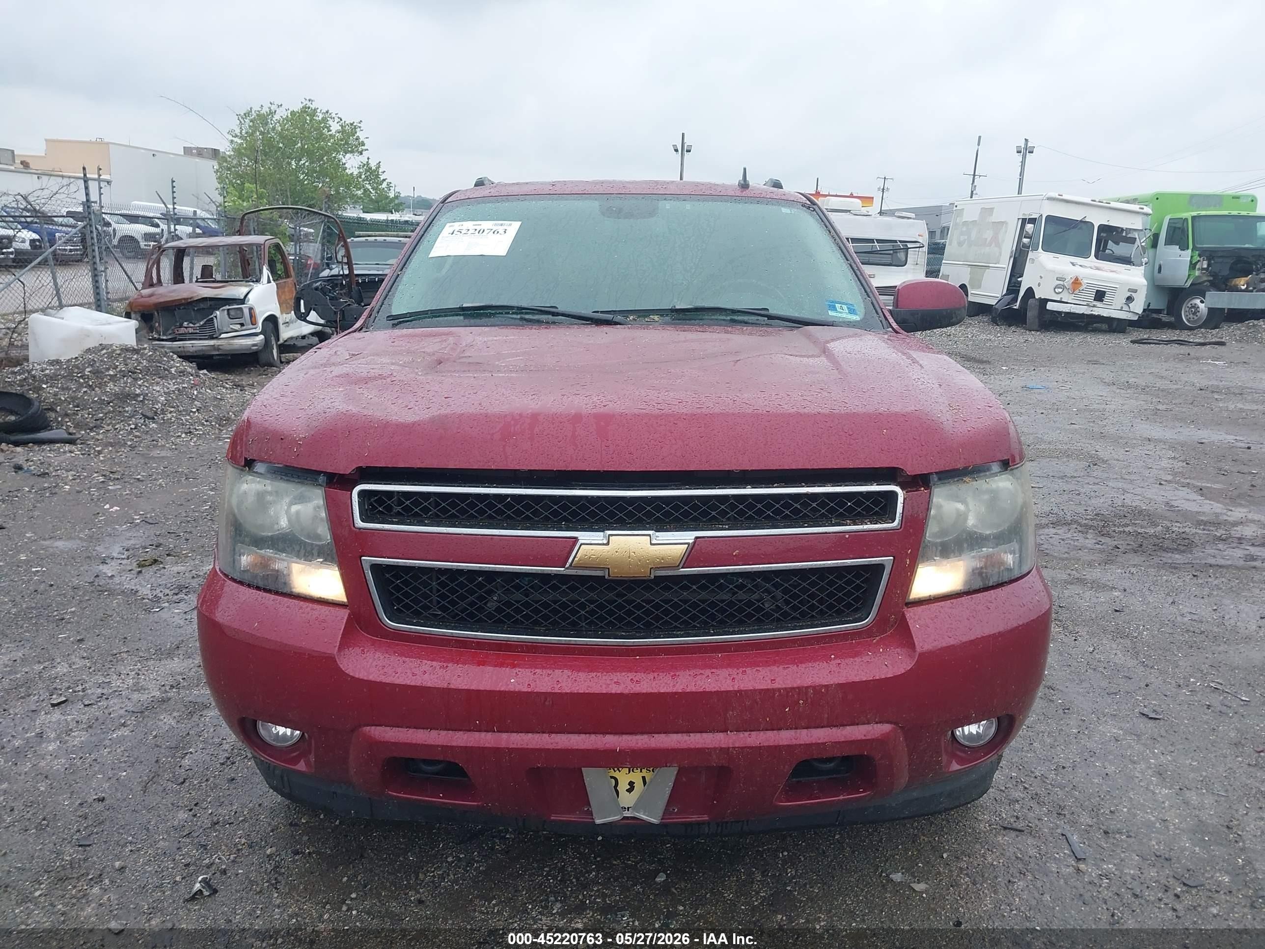 2007 Chevrolet Avalanche 1500 Ltz Burgundy vin: 3GNFK12367G237915