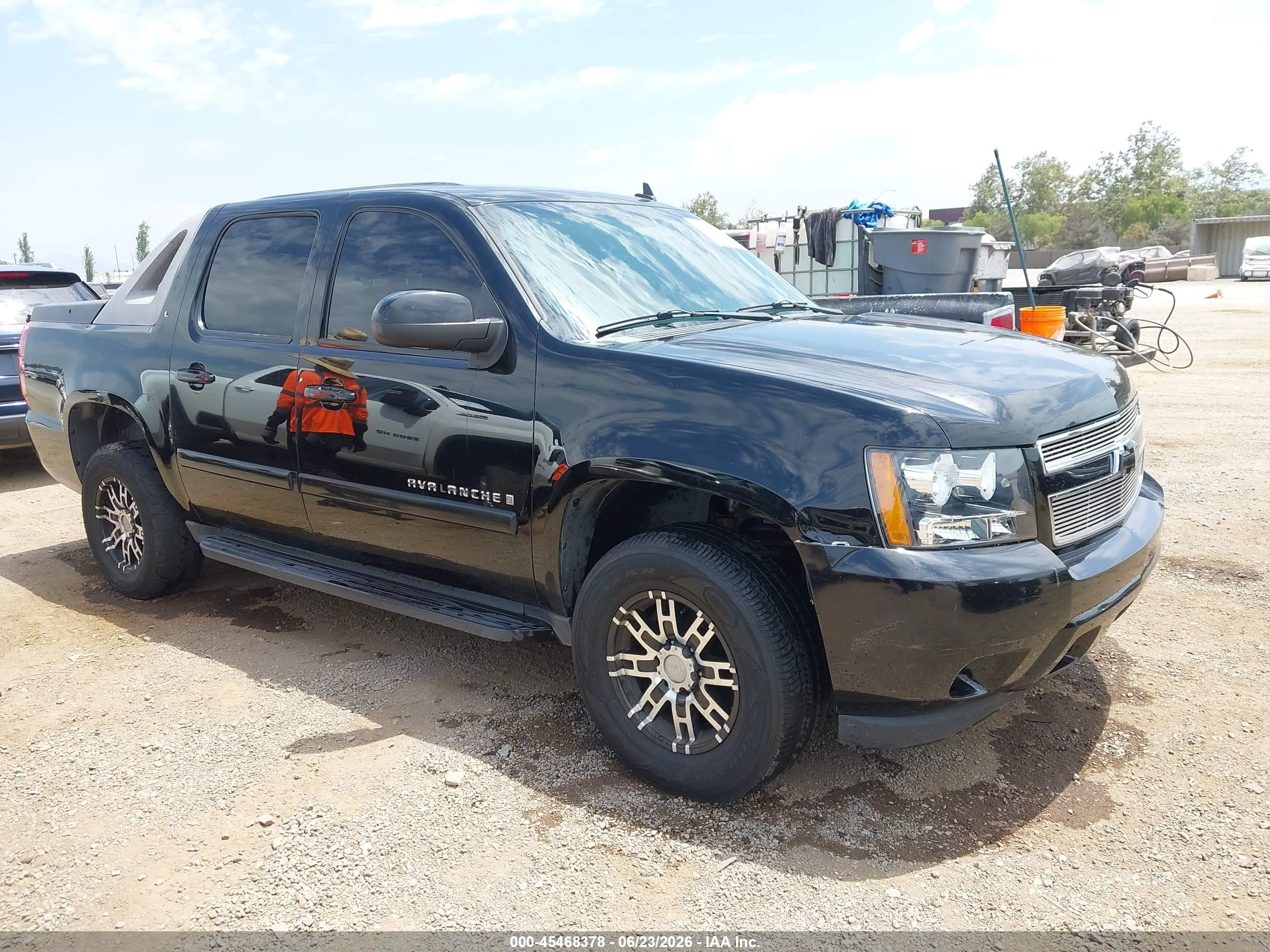 2008 Chevrolet Avalanche 1500 Lt Black vin: 3GNFK12368G253131