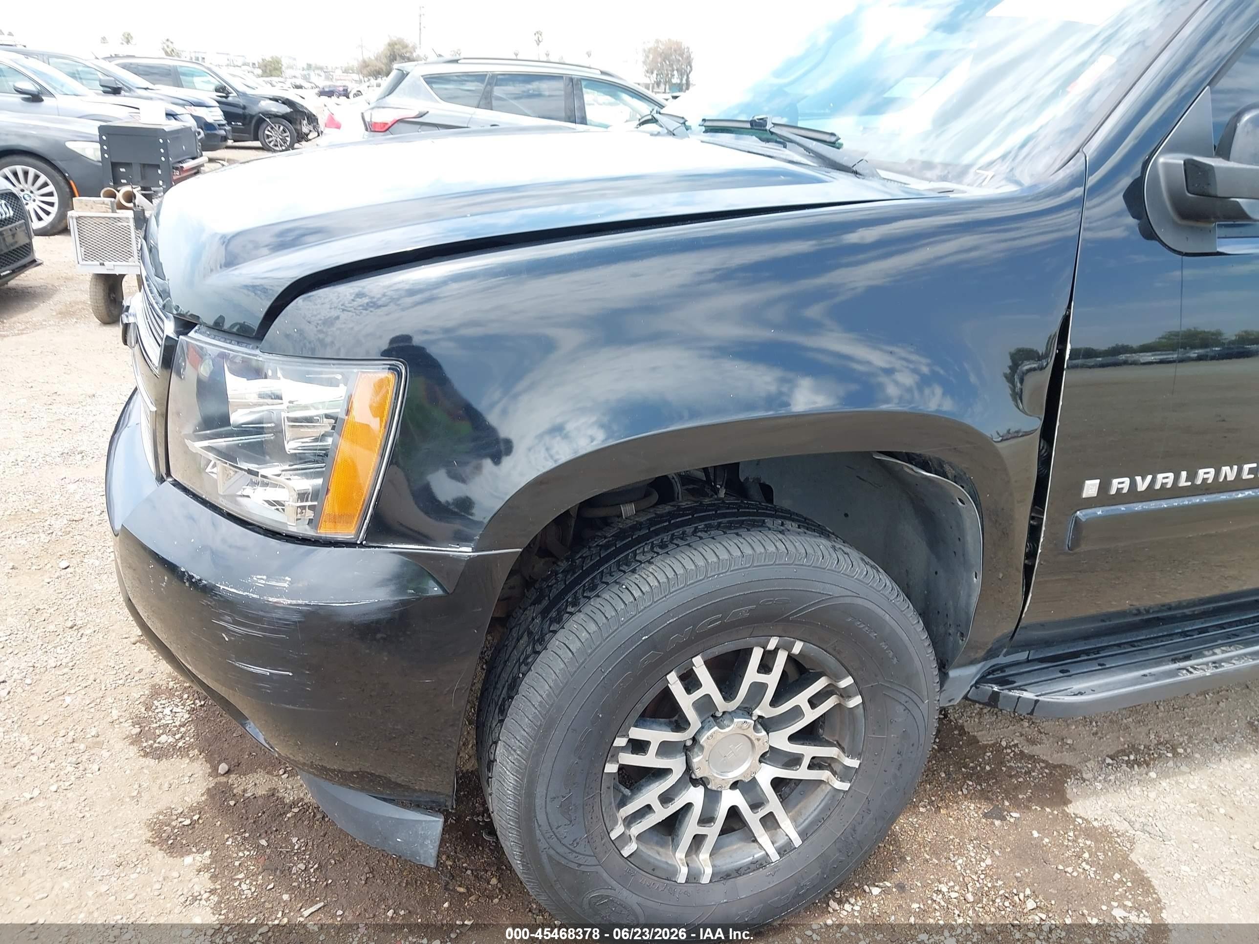 2008 Chevrolet Avalanche 1500 Lt Black vin: 3GNFK12368G253131