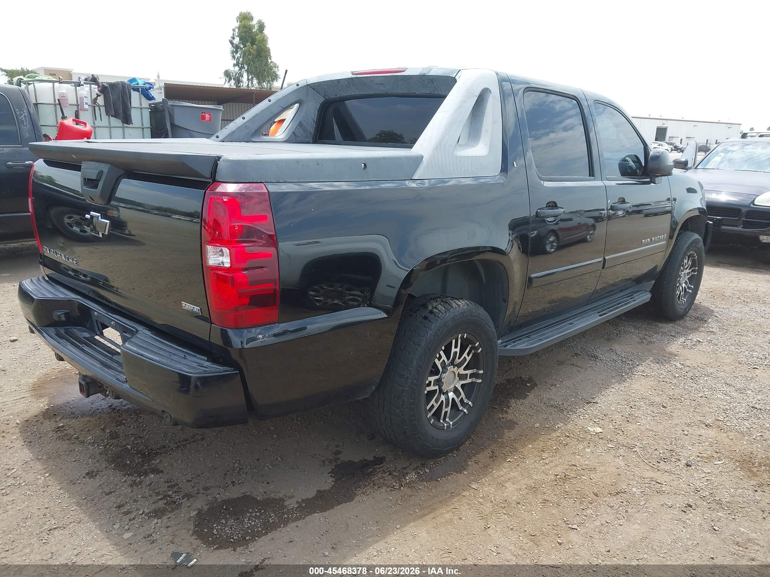 2008 Chevrolet Avalanche 1500 Lt Black vin: 3GNFK12368G253131