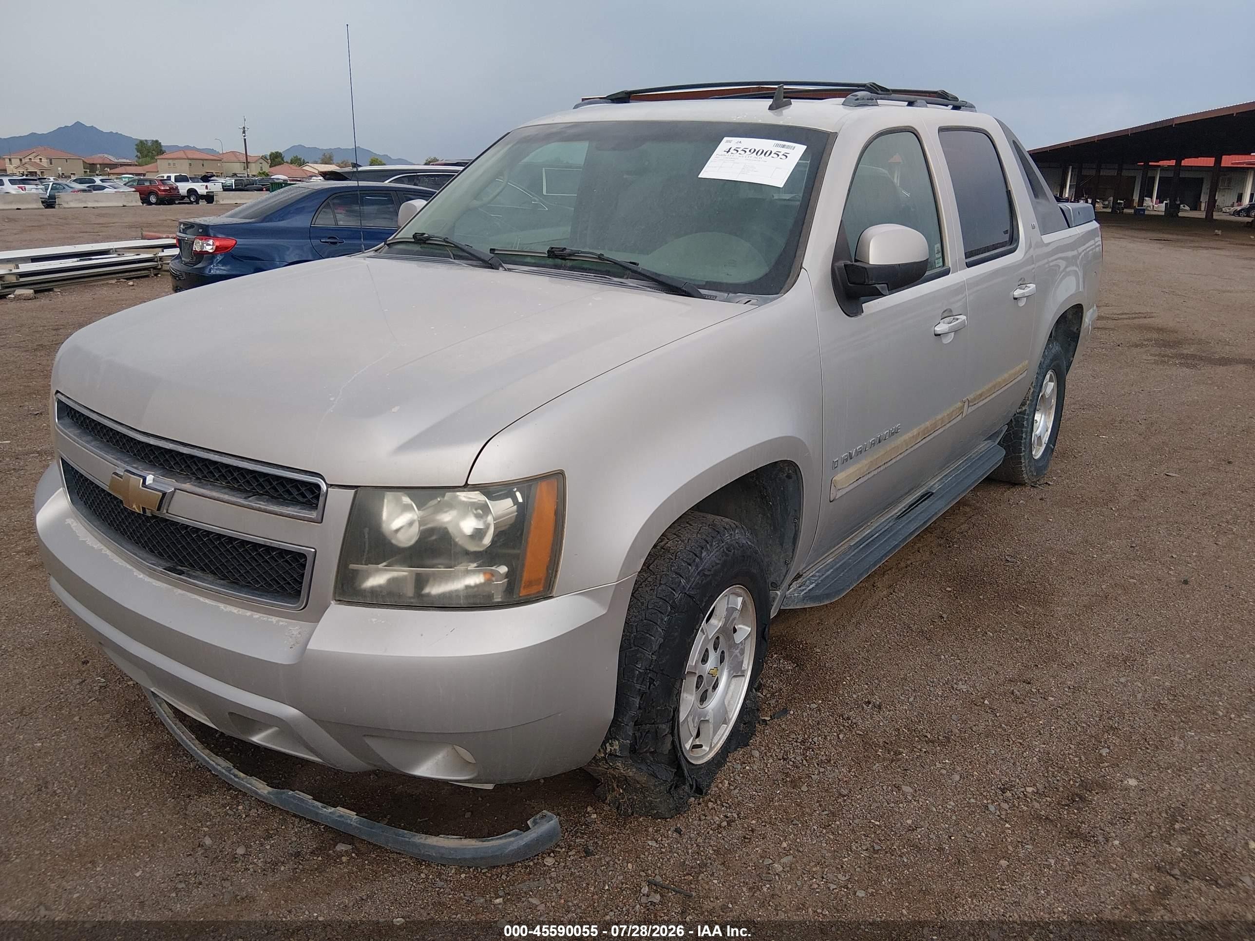 2007 Chevrolet Avalanche 1500 Lt Silver vin: 3GNFK12387G299980