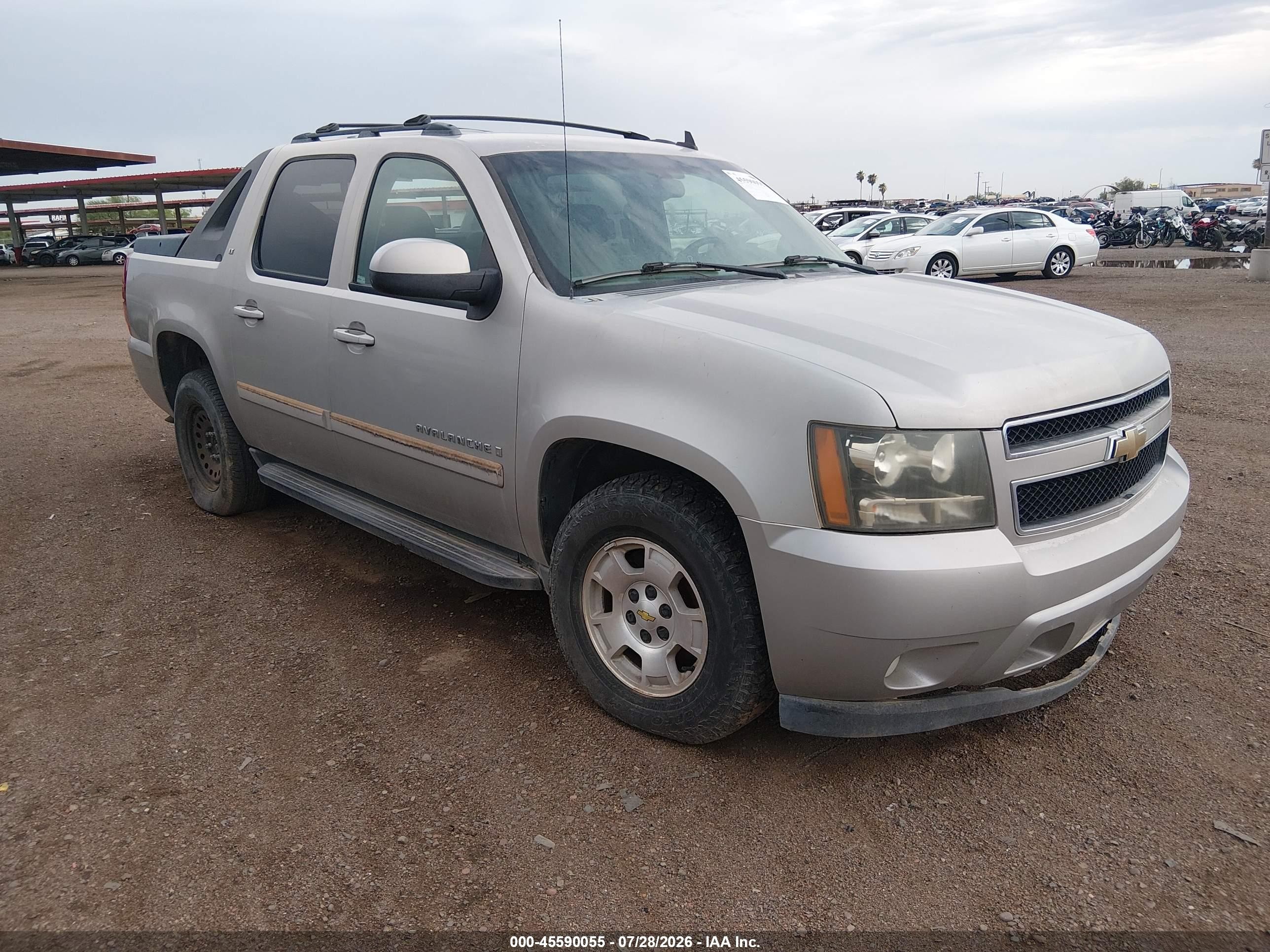 2007 Chevrolet Avalanche 1500 Lt Серебряный vin: 3GNFK12387G299980