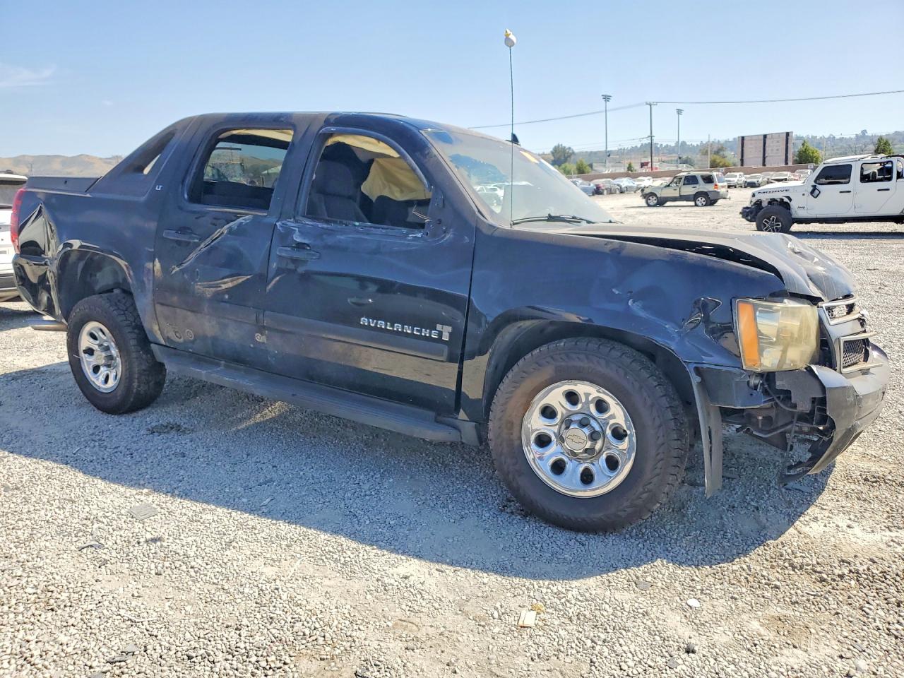 2008 Chevrolet Avalanche K1500 Black vin: 3GNFK12388G120161