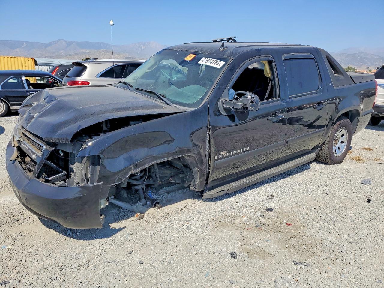 2008 Chevrolet Avalanche K1500 Black vin: 3GNFK12388G120161