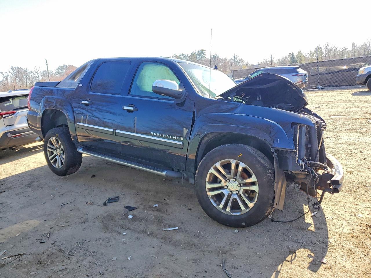 2008 Chevrolet Avalanche K1500 Black vin: 3GNFK12388G281707