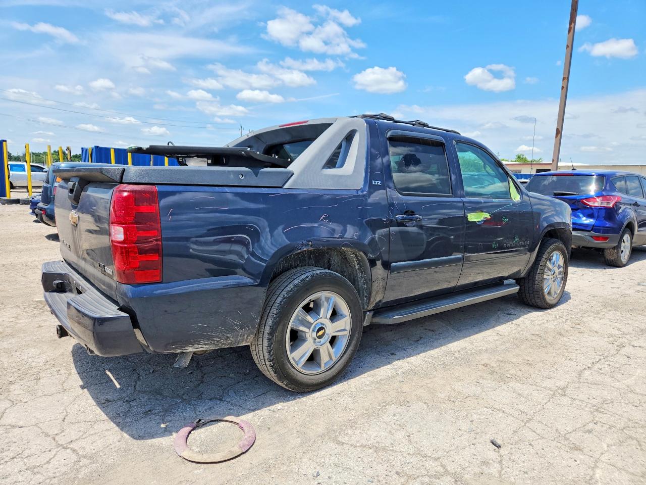 2007 Chevrolet Avalanche K1500 Blue vin: 3GNFK12397G146590