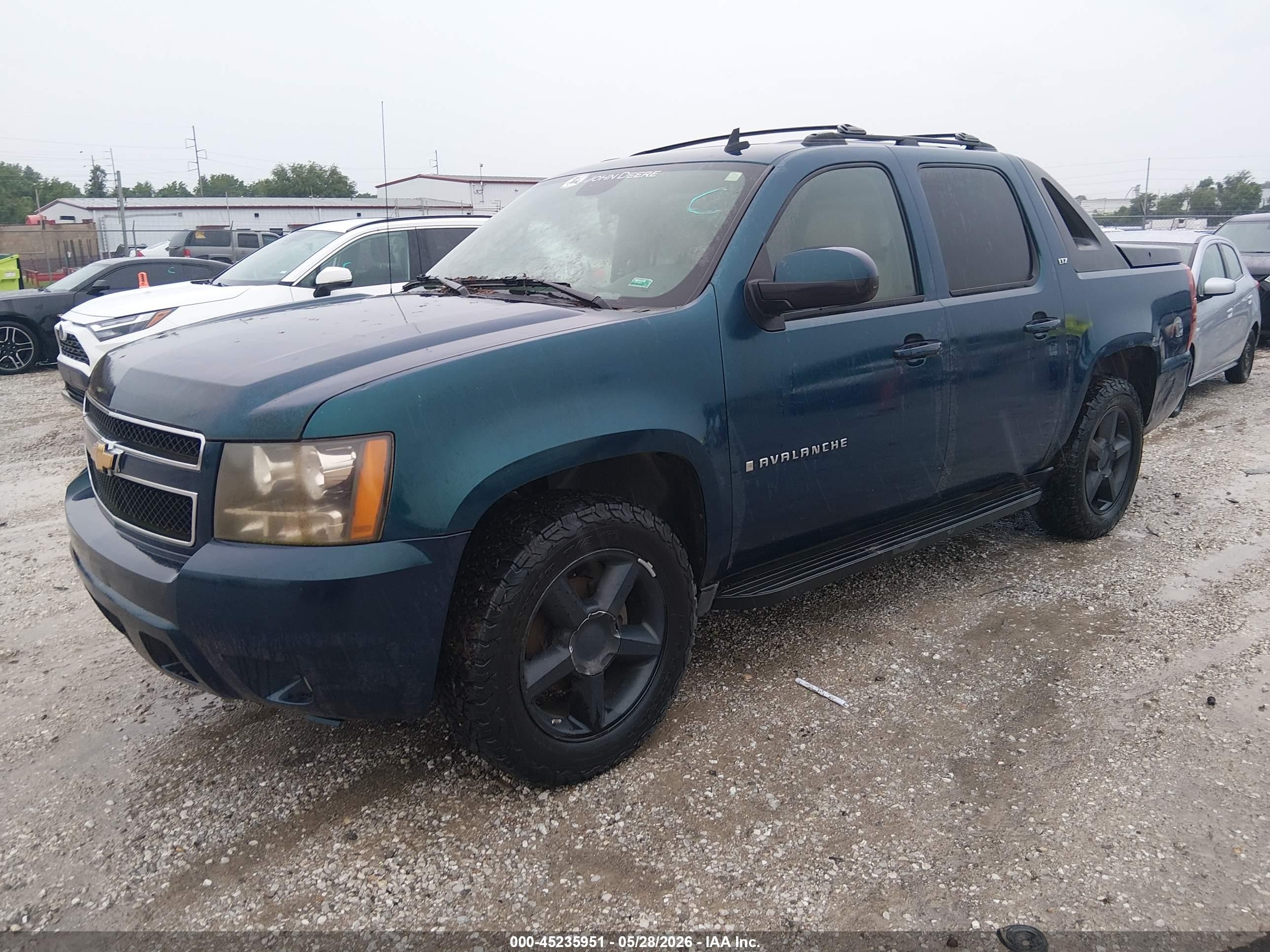 2007 Chevrolet Avalanche 1500 Ltz Turquoise vin: 3GNFK12397G150798