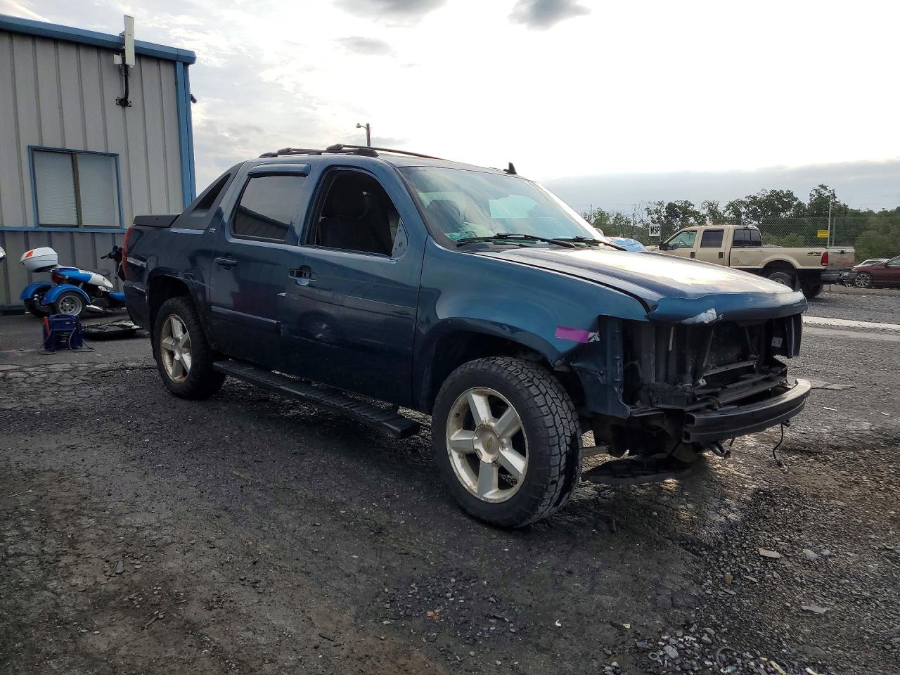 2007 Chevrolet Avalanche K1500 Blue vin: 3GNFK12397G162093
