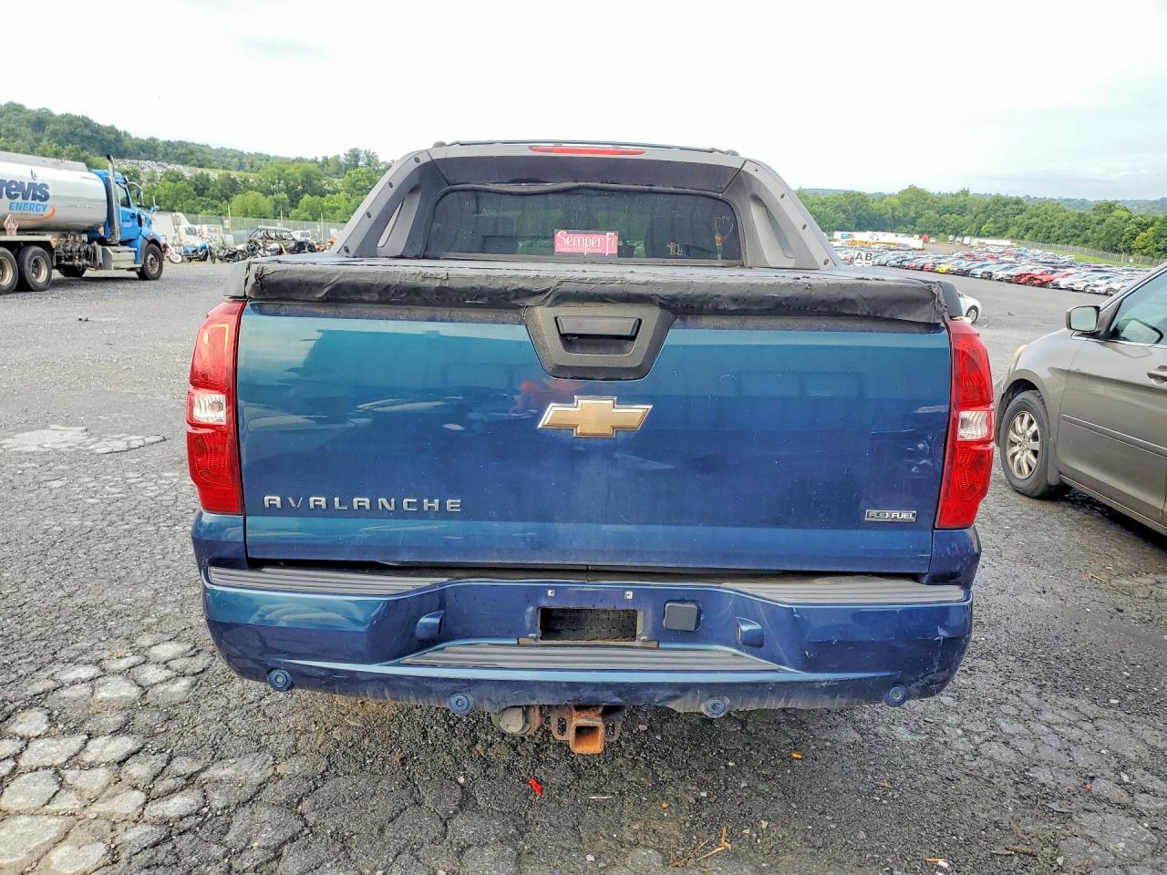 2007 Chevrolet Avalanche K1500 Blue vin: 3GNFK12397G162093