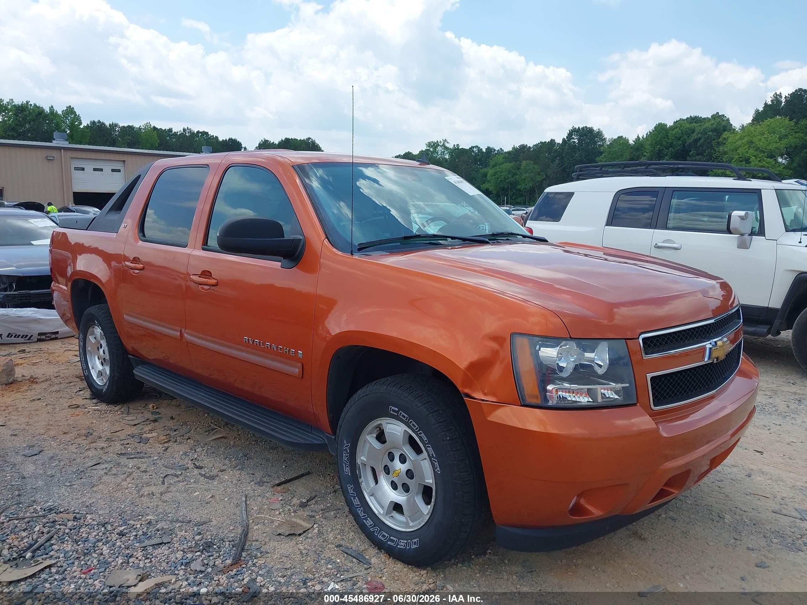 2007 Chevrolet Avalanche 1500 Lt Orange vin: 3GNFK12397G191450