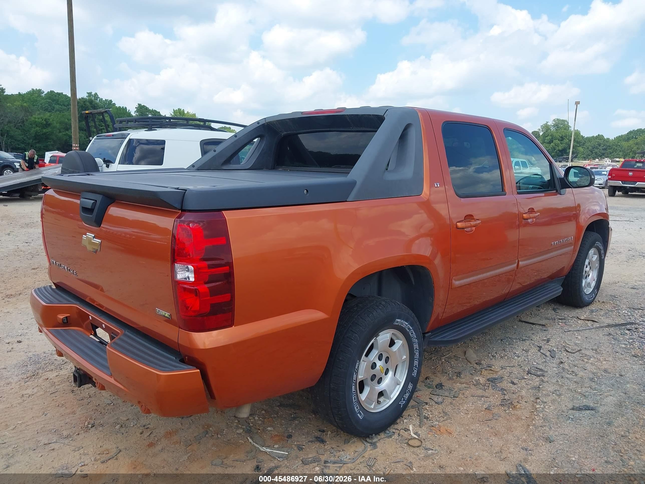 2007 Chevrolet Avalanche 1500 Lt Orange vin: 3GNFK12397G191450