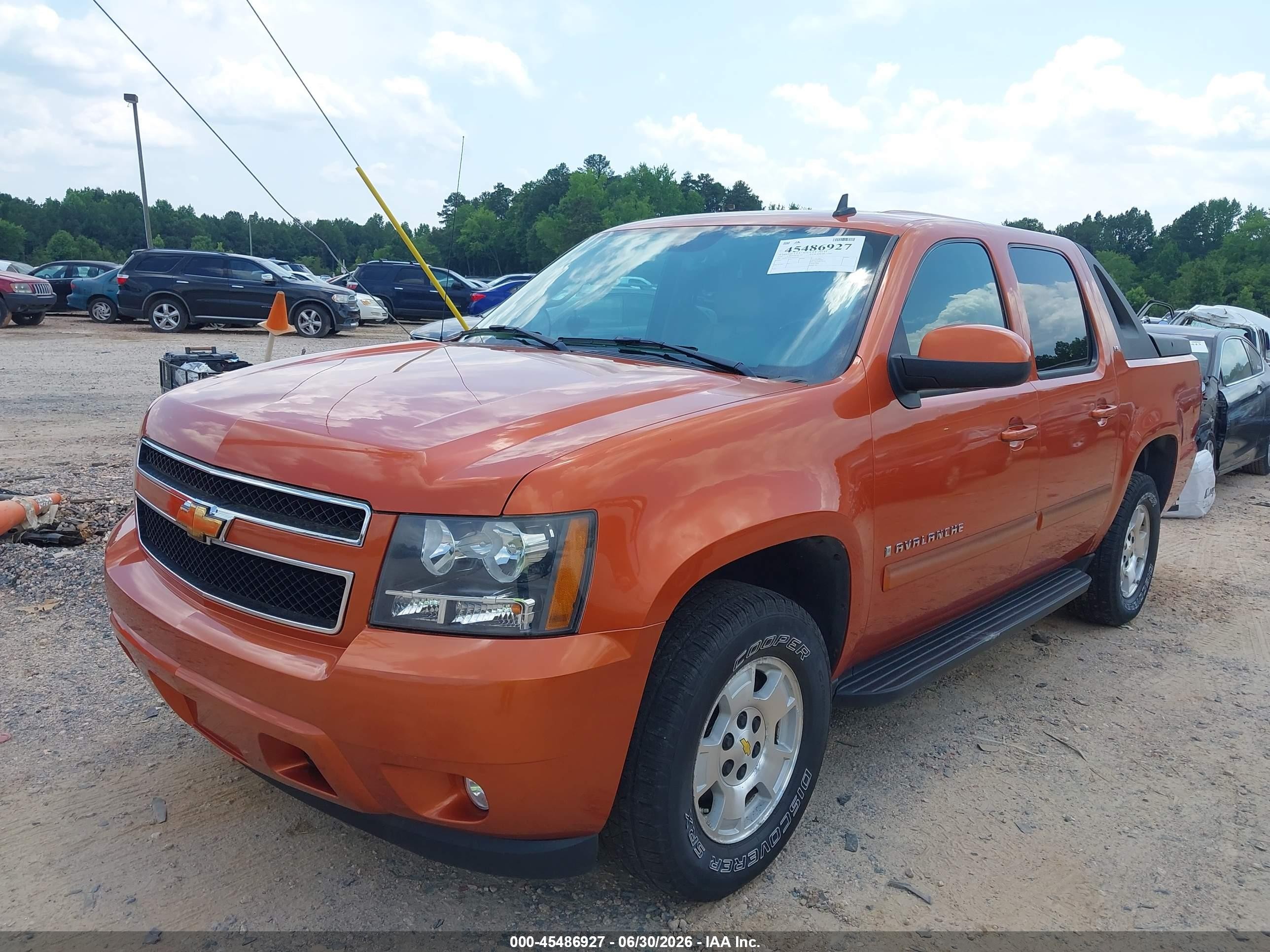 2007 Chevrolet Avalanche 1500 Lt Orange vin: 3GNFK12397G191450