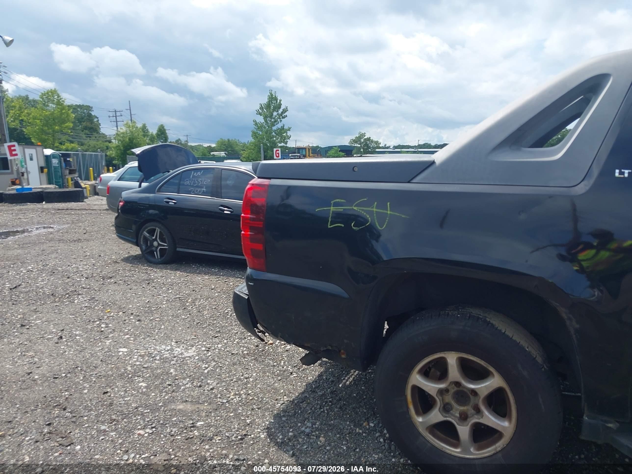 2007 Chevrolet Avalanche 1500 Lt Black vin: 3GNFK12397G217254