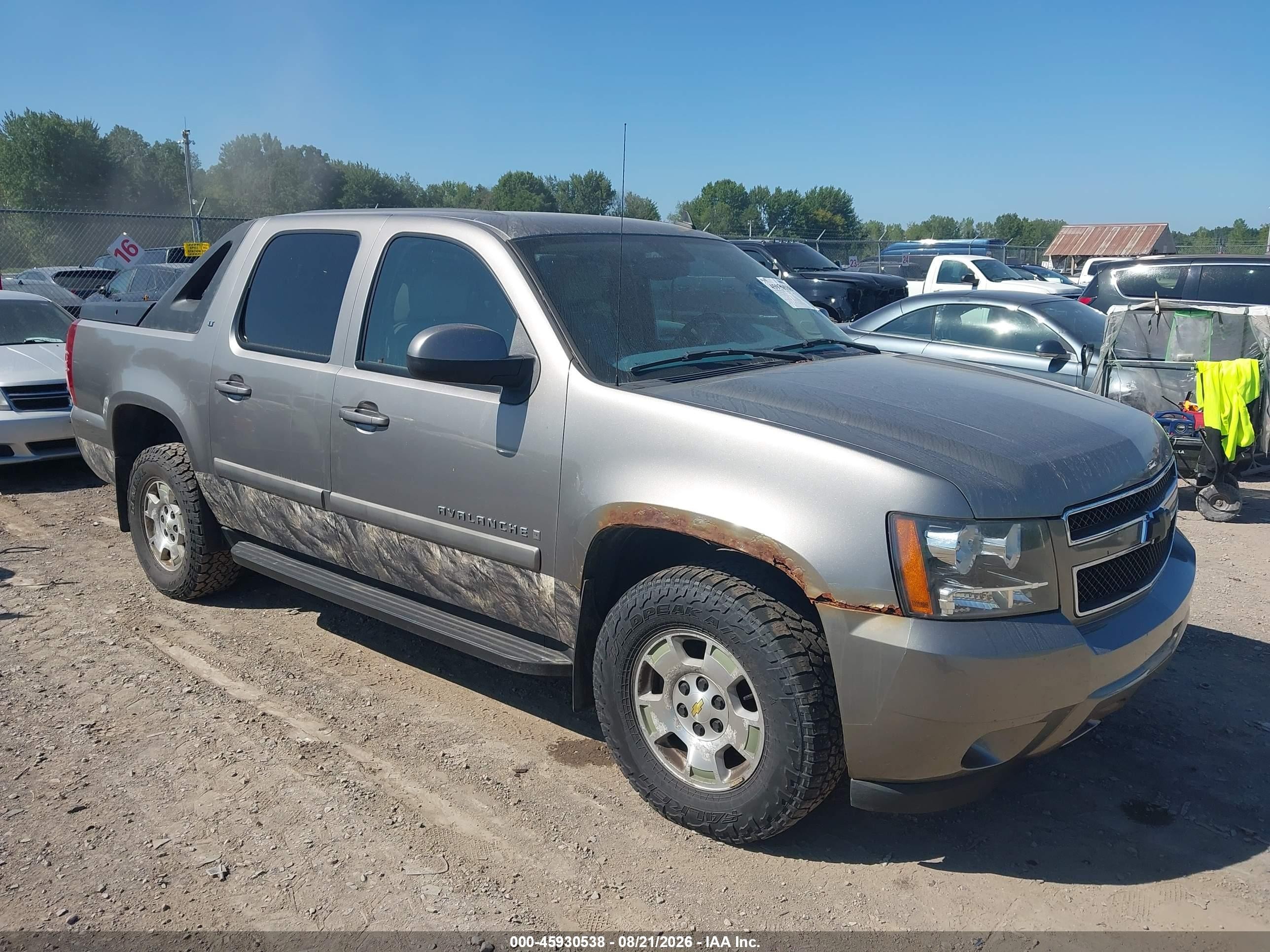 2007 Chevrolet Avalanche 1500 Lt Brown vin: 3GNFK12397G263781