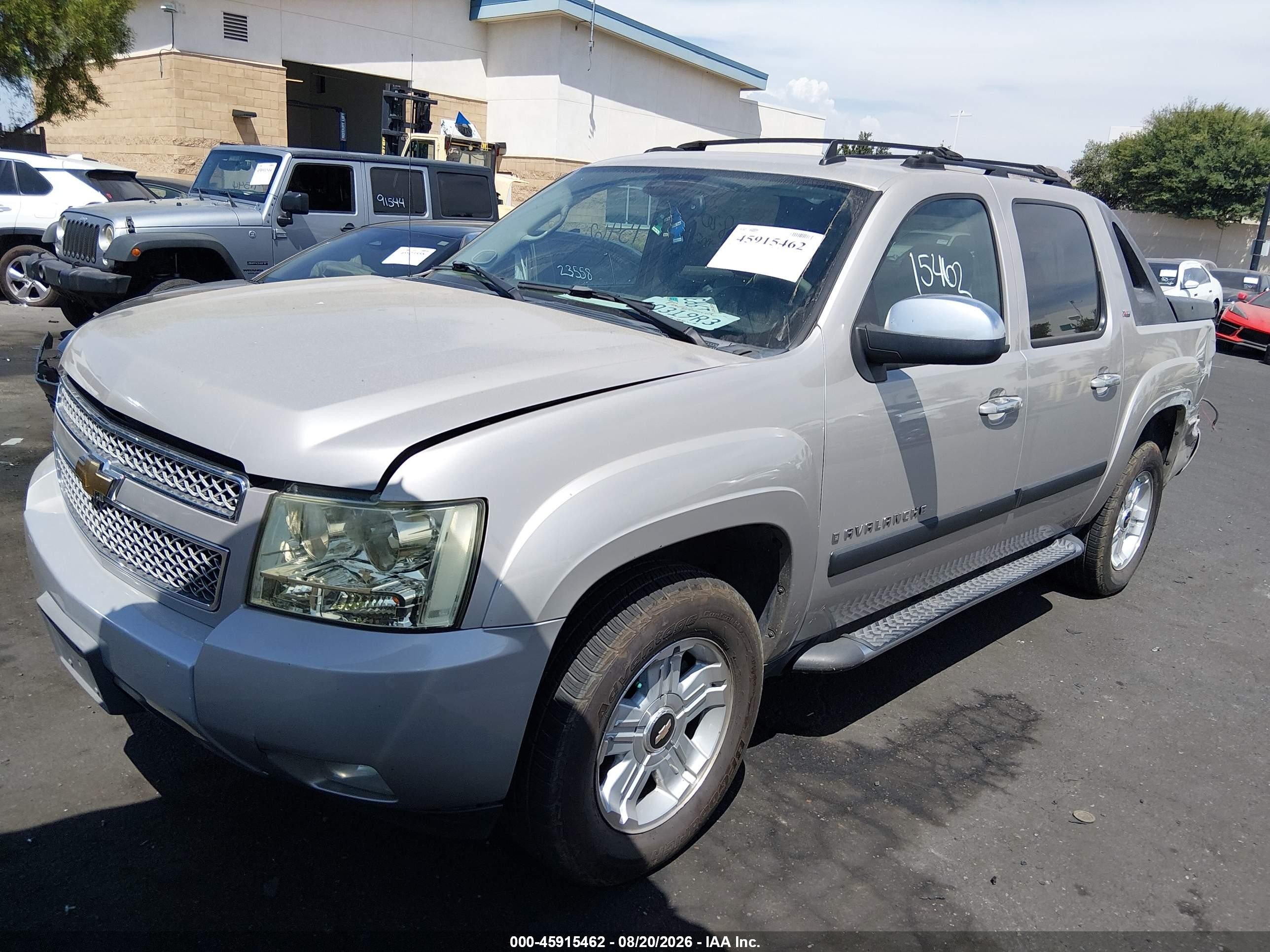 2007 Chevrolet Avalanche 1500 Lt Silver vin: 3GNFK123X7G228294