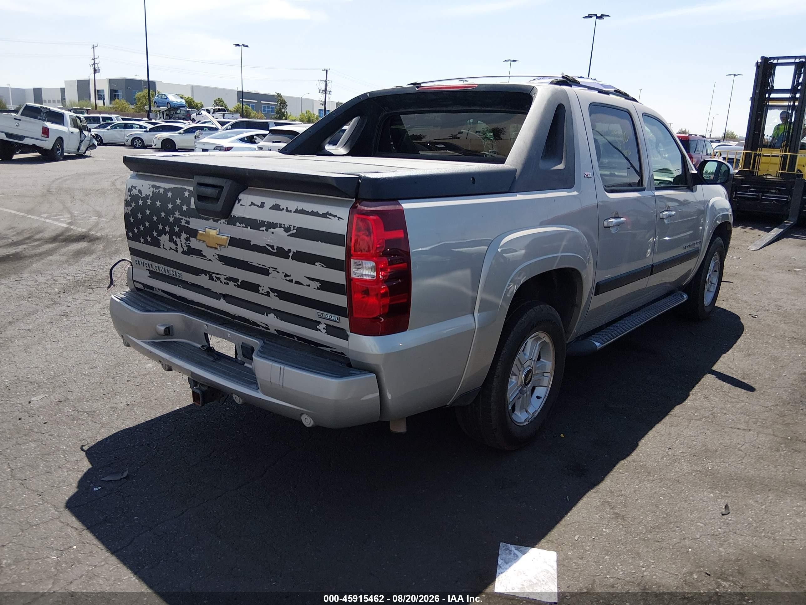 2007 Chevrolet Avalanche 1500 Lt Silver vin: 3GNFK123X7G228294