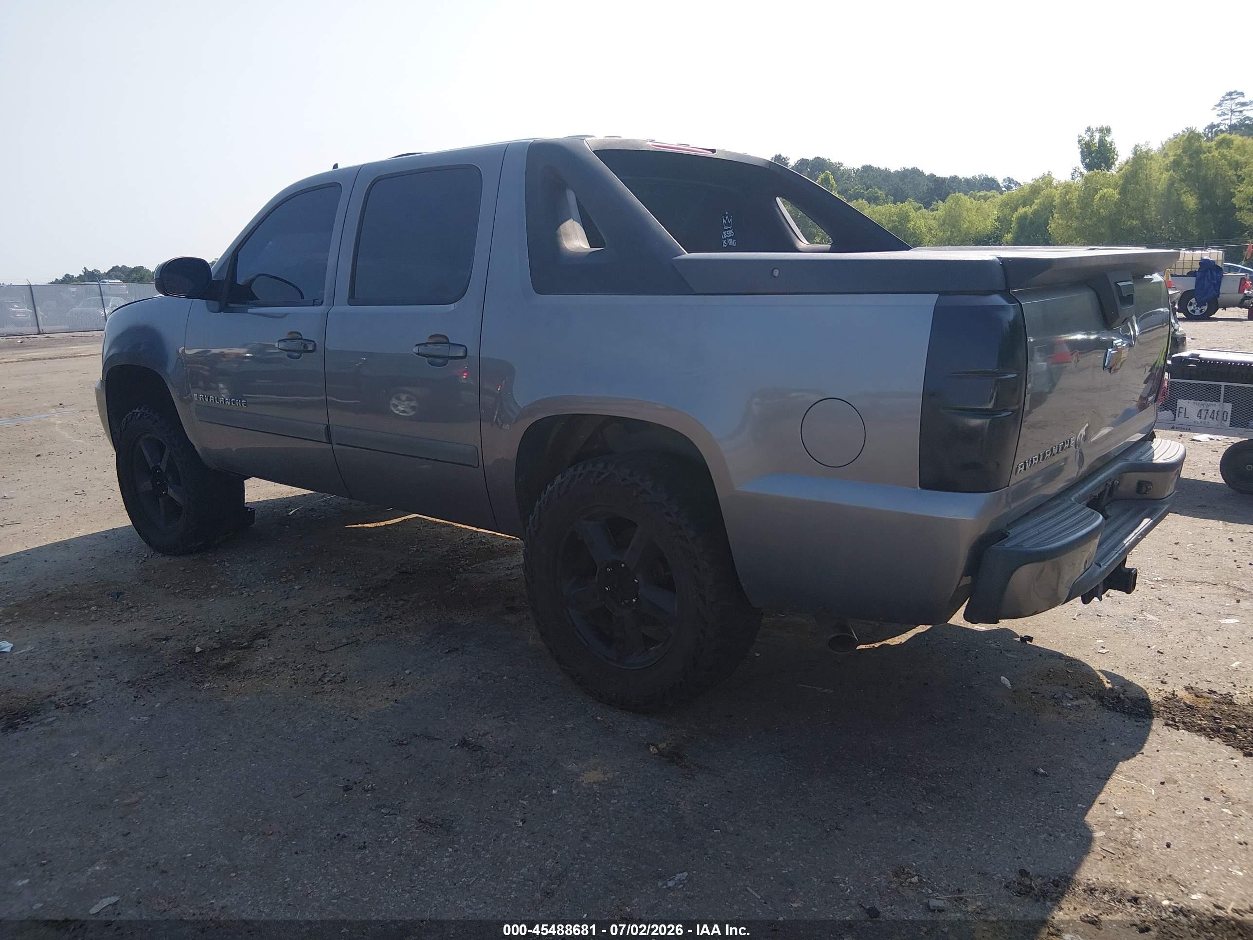 2007 Chevrolet Avalanche 1500 Lt Серый vin: 3GNFK123X7G267239