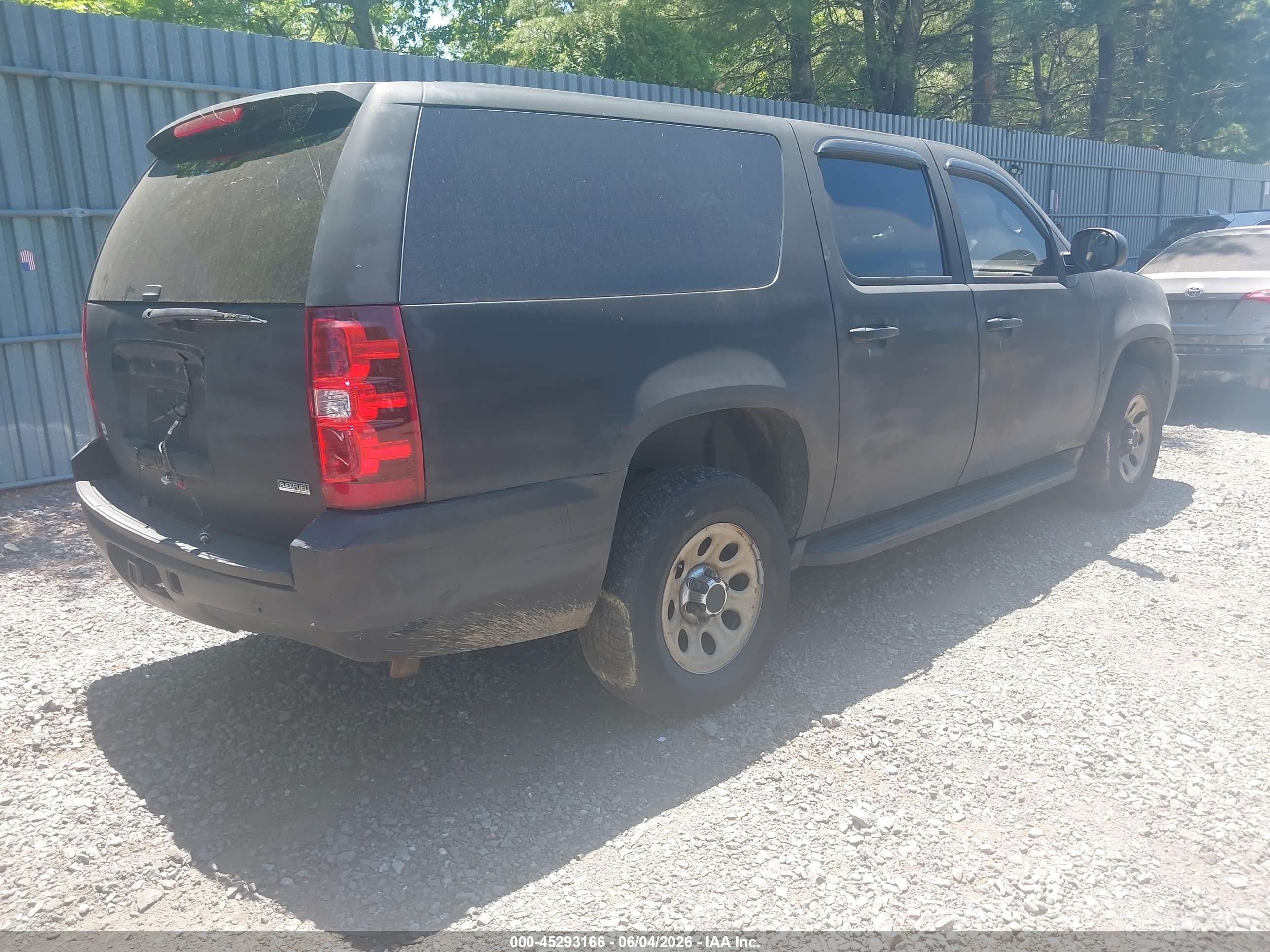 2007 Chevrolet Suburban 1500 Commercial Fleet Black vin: 3GNFK16307G306348