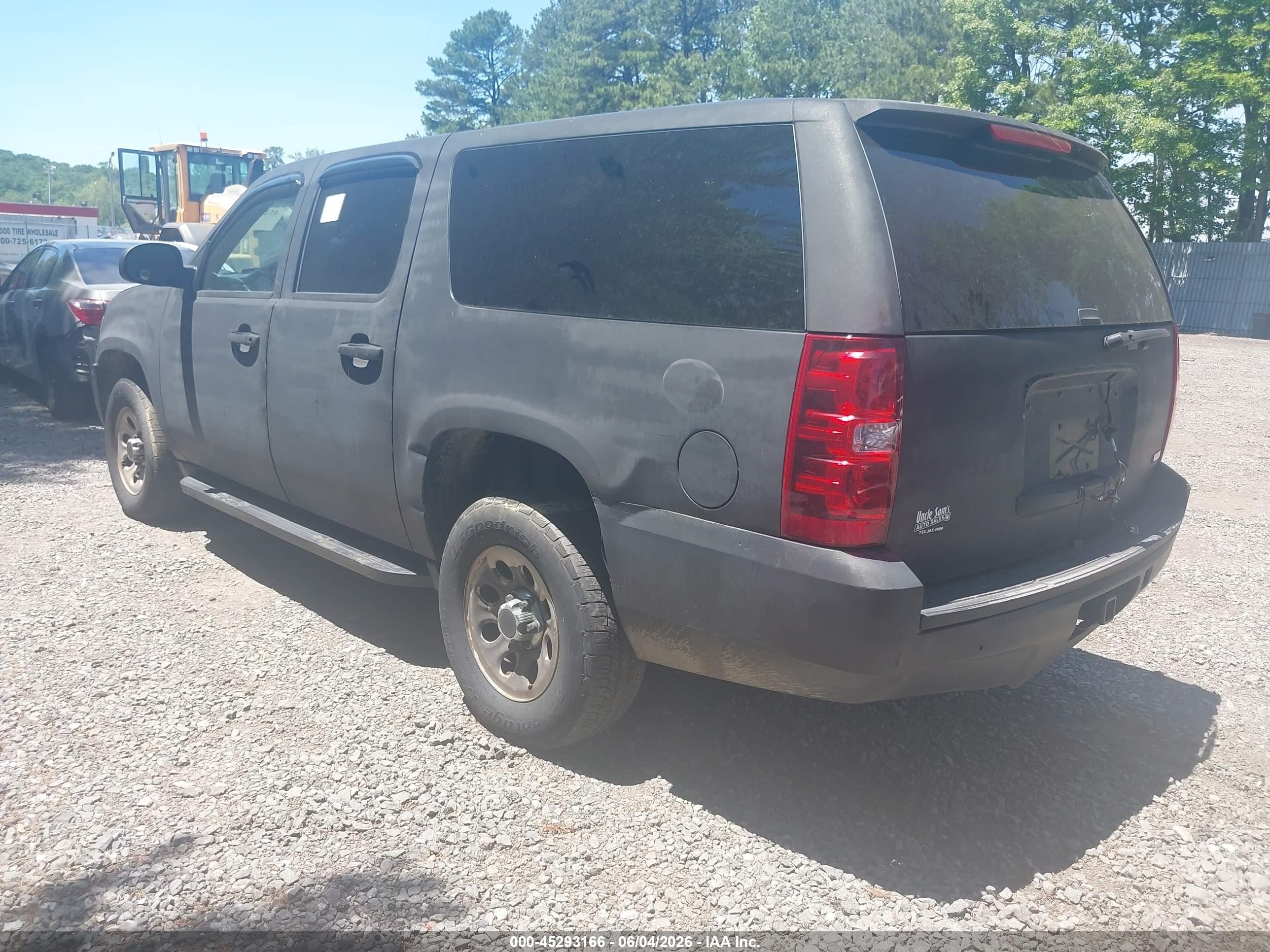 2007 Chevrolet Suburban 1500 Commercial Fleet Black vin: 3GNFK16307G306348