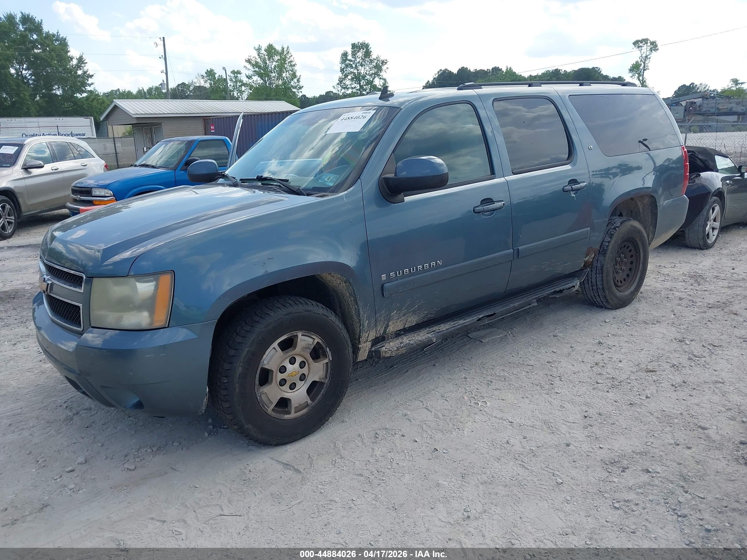 2008 Chevrolet Suburban 1500 Lt Blue vin: 3GNFK16308G181739