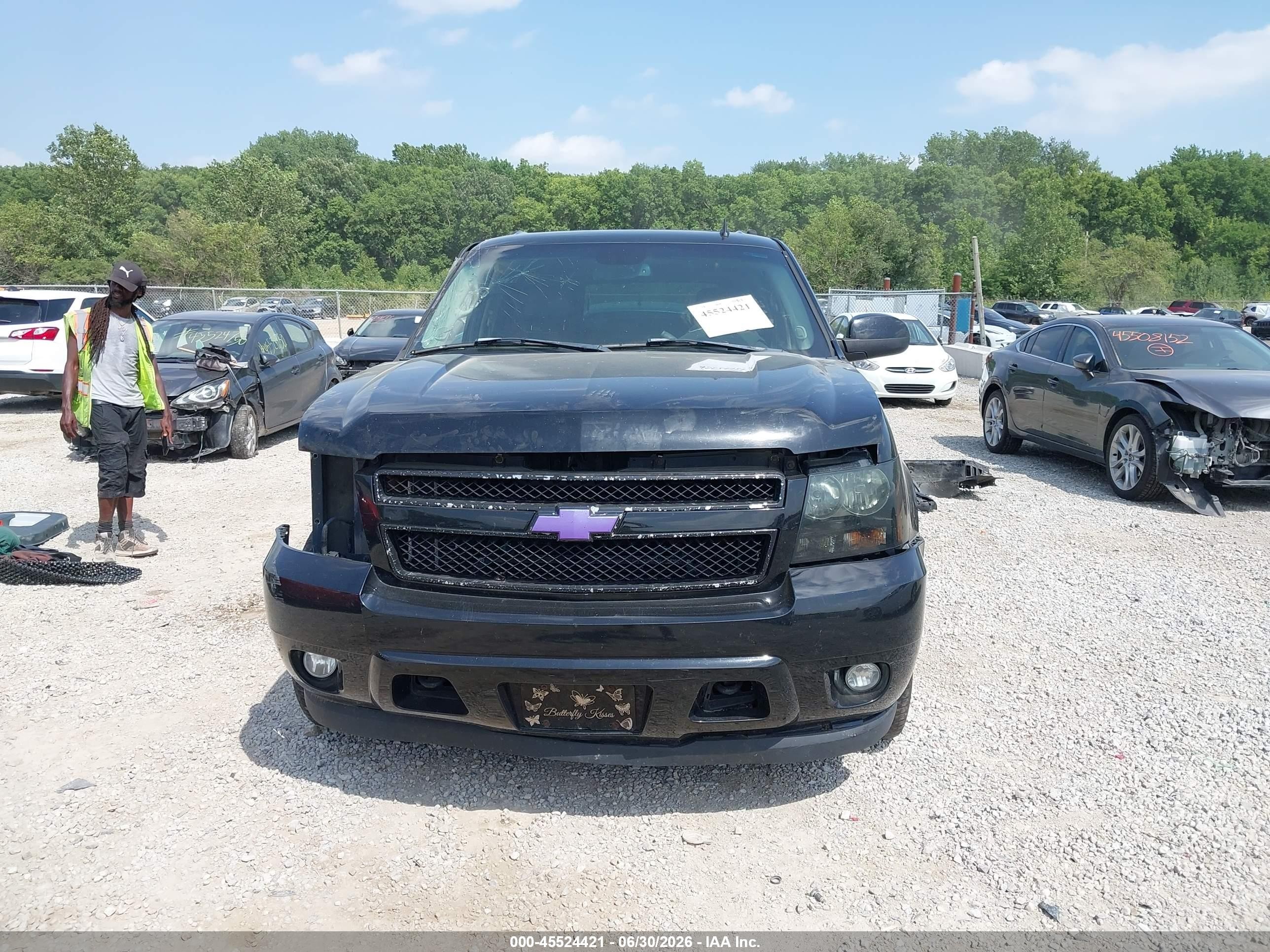 2007 Chevrolet Suburban Lt Black vin: 3GNFK16327G192644