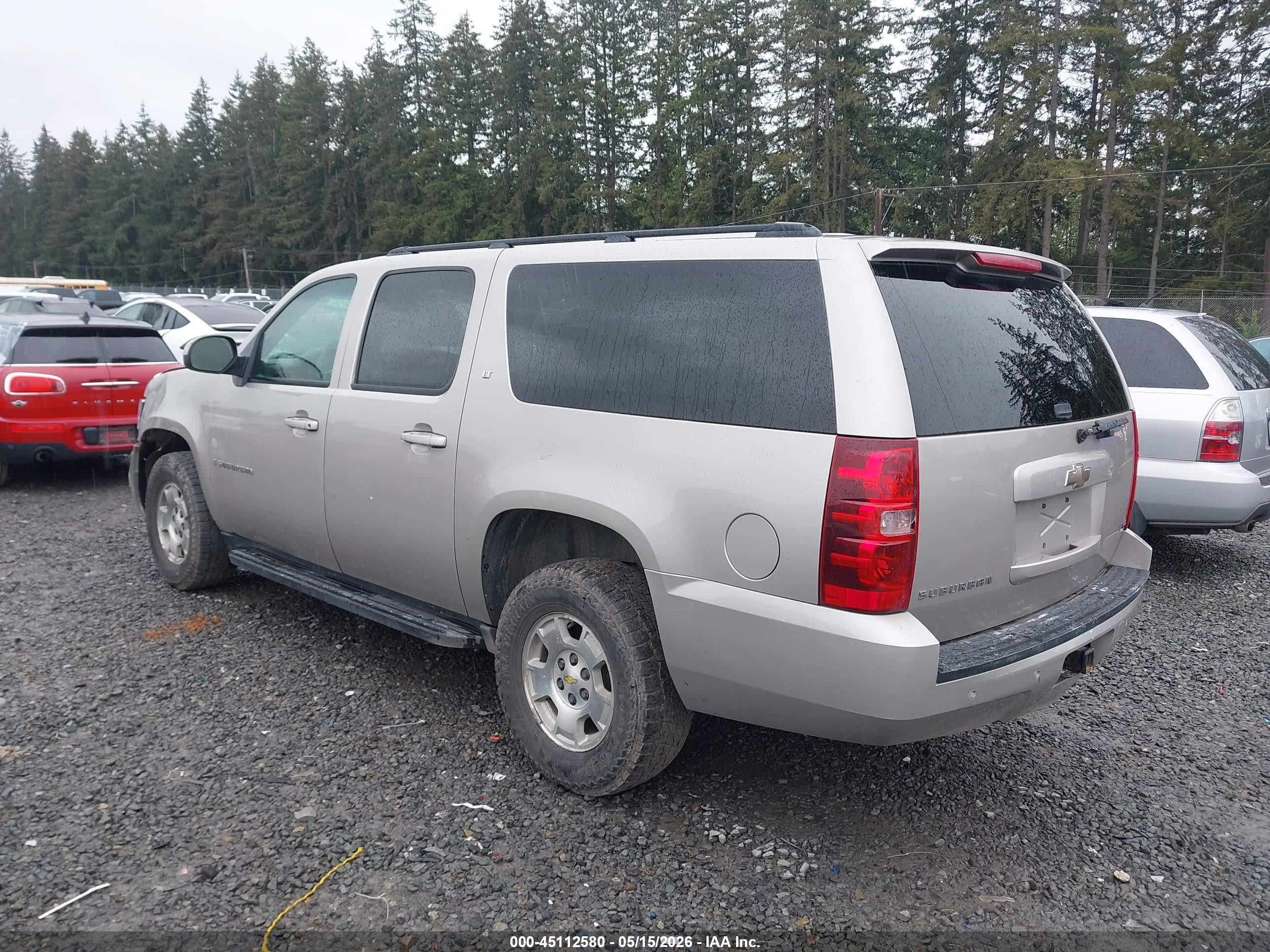 2008 Chevrolet Suburban 1500 Lt Gray vin: 3GNFK16328G180625