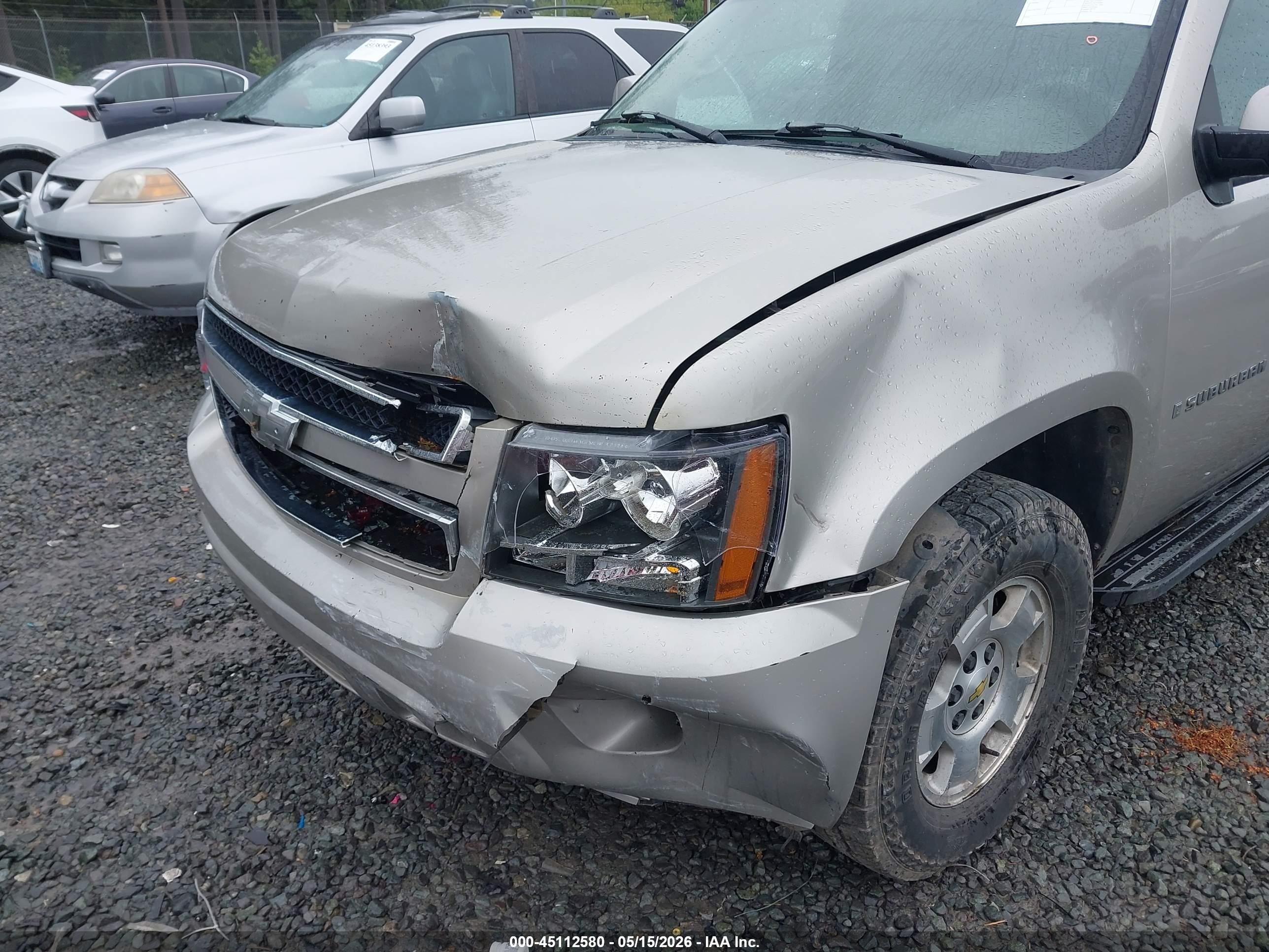 2008 Chevrolet Suburban 1500 Lt Gray vin: 3GNFK16328G180625