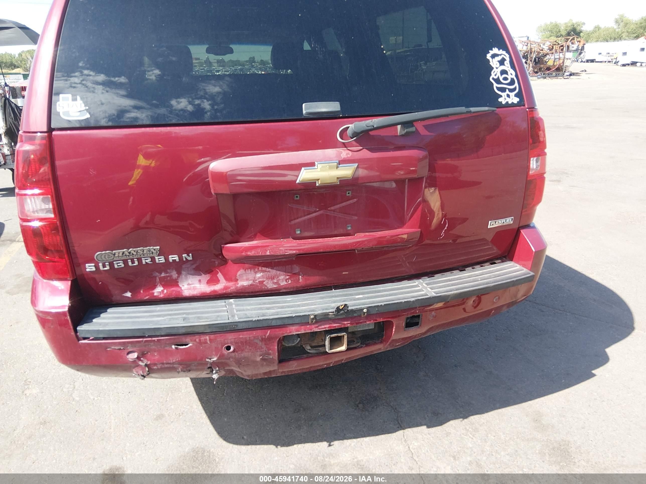 2007 Chevrolet Suburban Lt Burgundy vin: 3GNFK16337G267741
