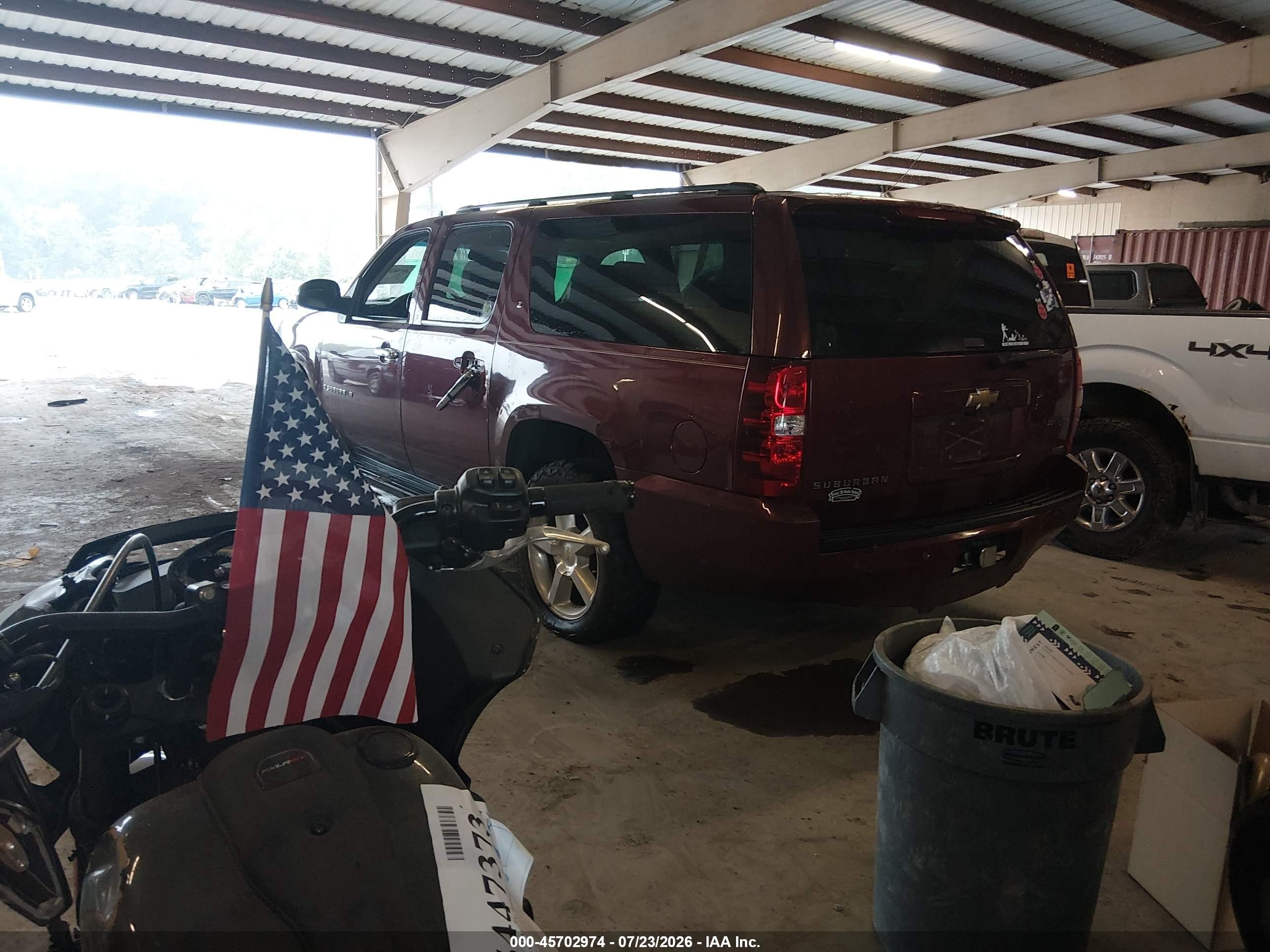 2008 Chevrolet Suburban 1500 Ltz Maroon vin: 3GNFK16338G129277
