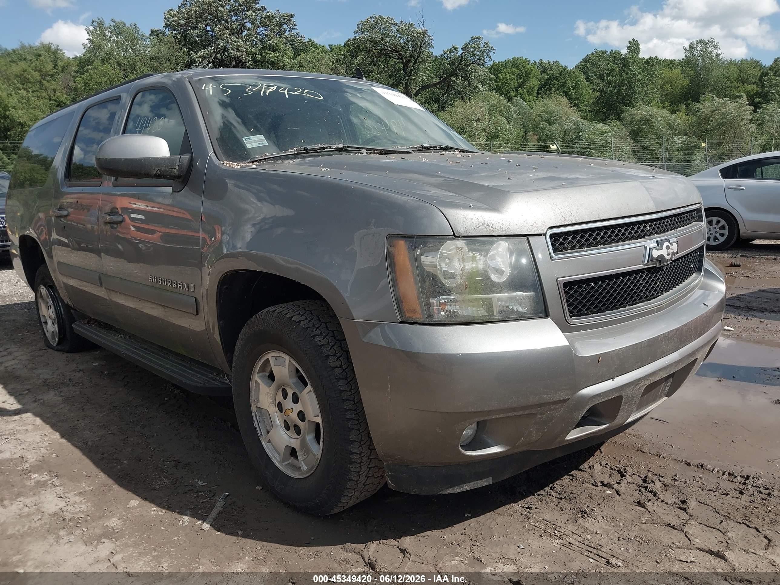 2008 Chevrolet Suburban 1500 Lt Silver vin: 3GNFK16338G182819