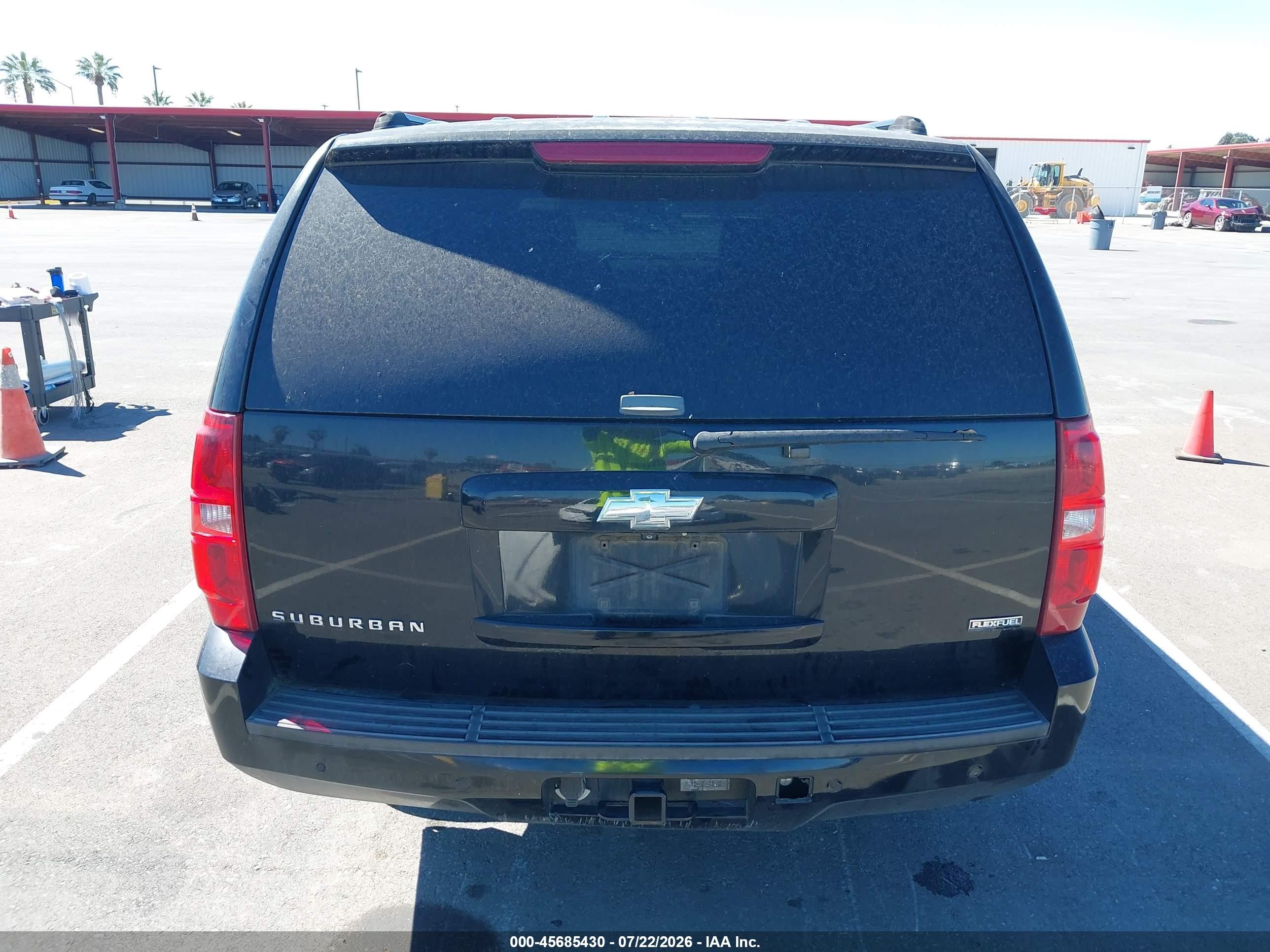 2007 Chevrolet Suburban Ltz Black vin: 3GNFK16347G214868
