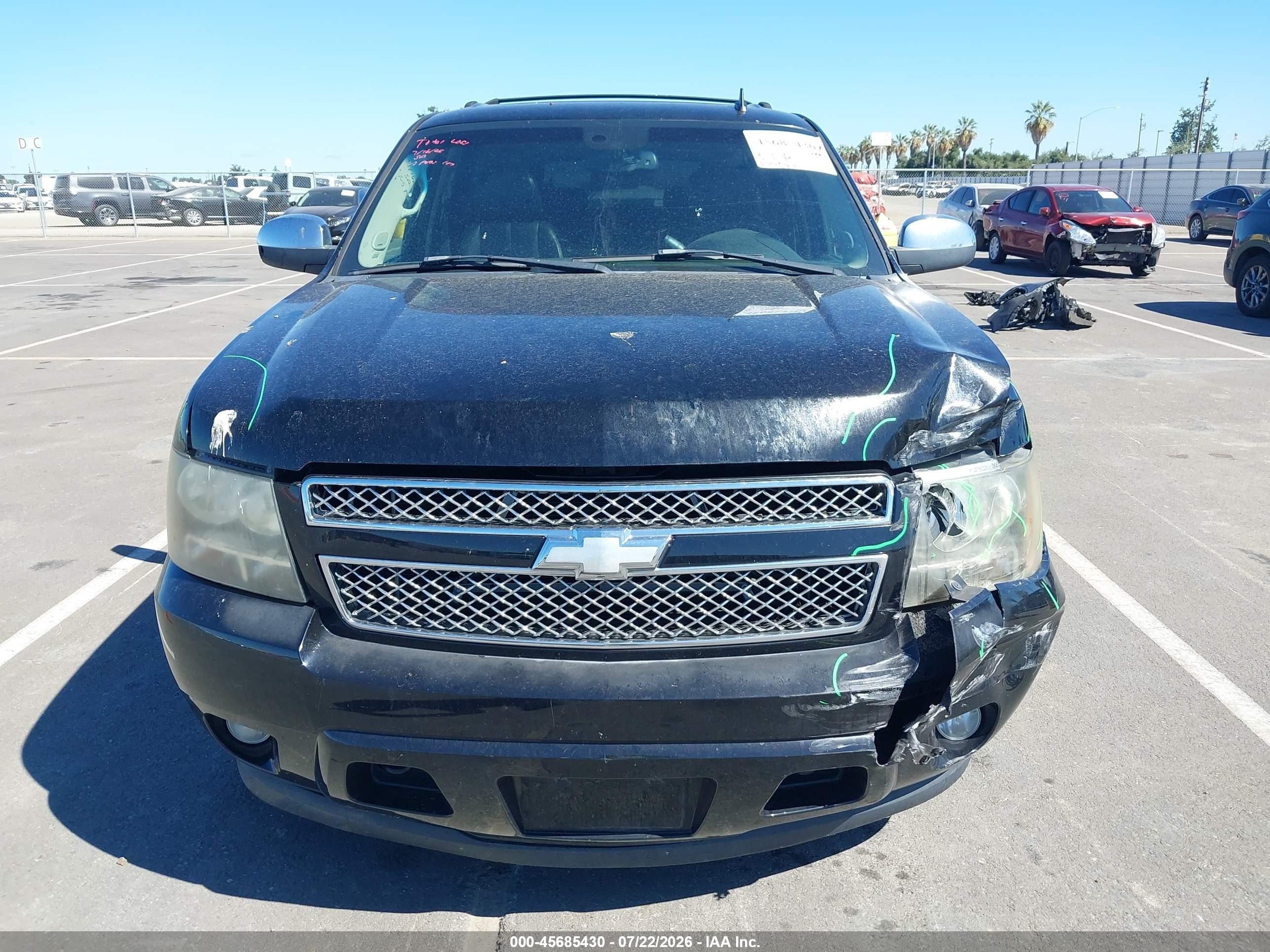 2007 Chevrolet Suburban Ltz Black vin: 3GNFK16347G214868