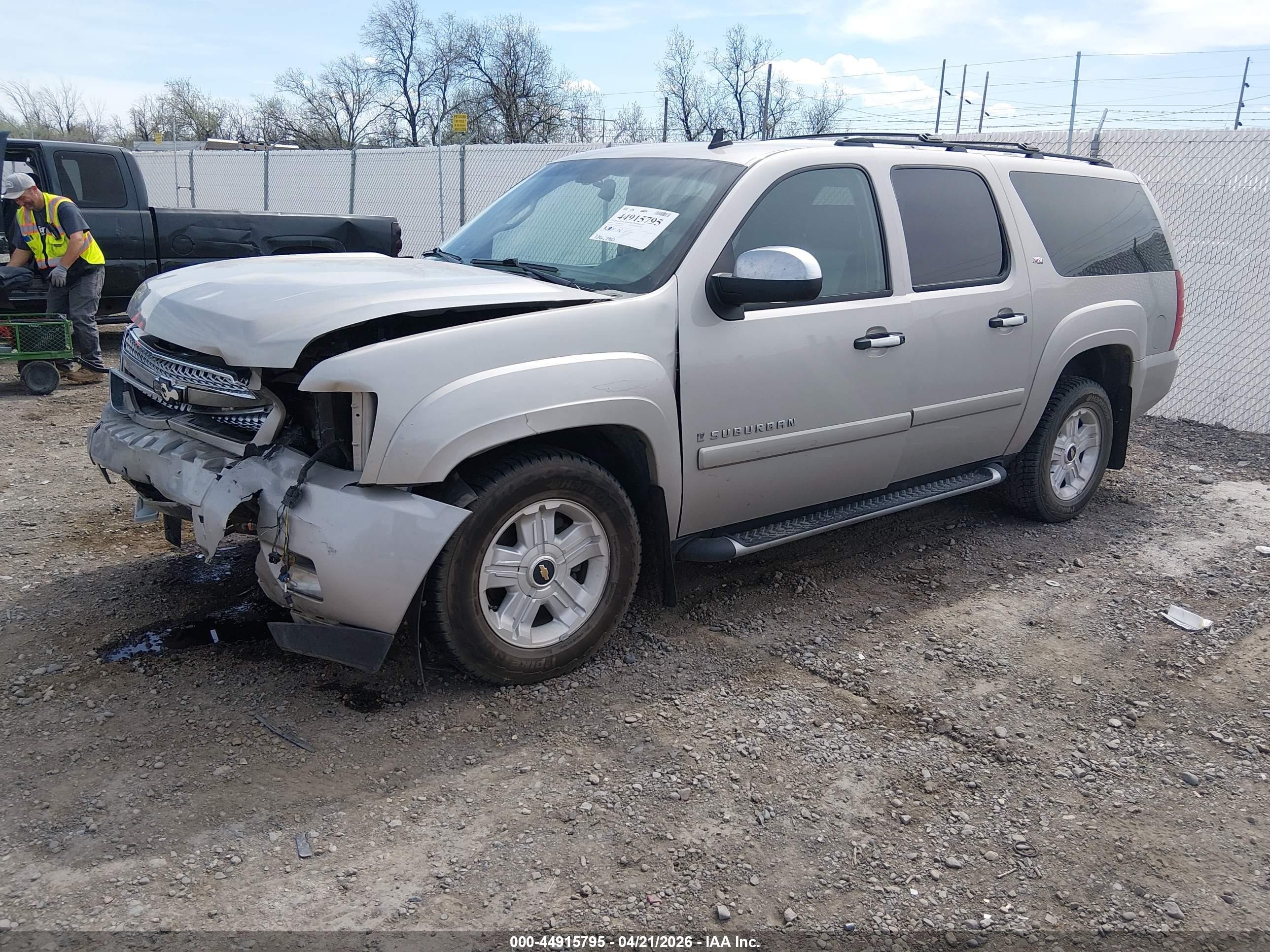 2008 Chevrolet Suburban 1500 Lt Silver vin: 3GNFK16348G249833