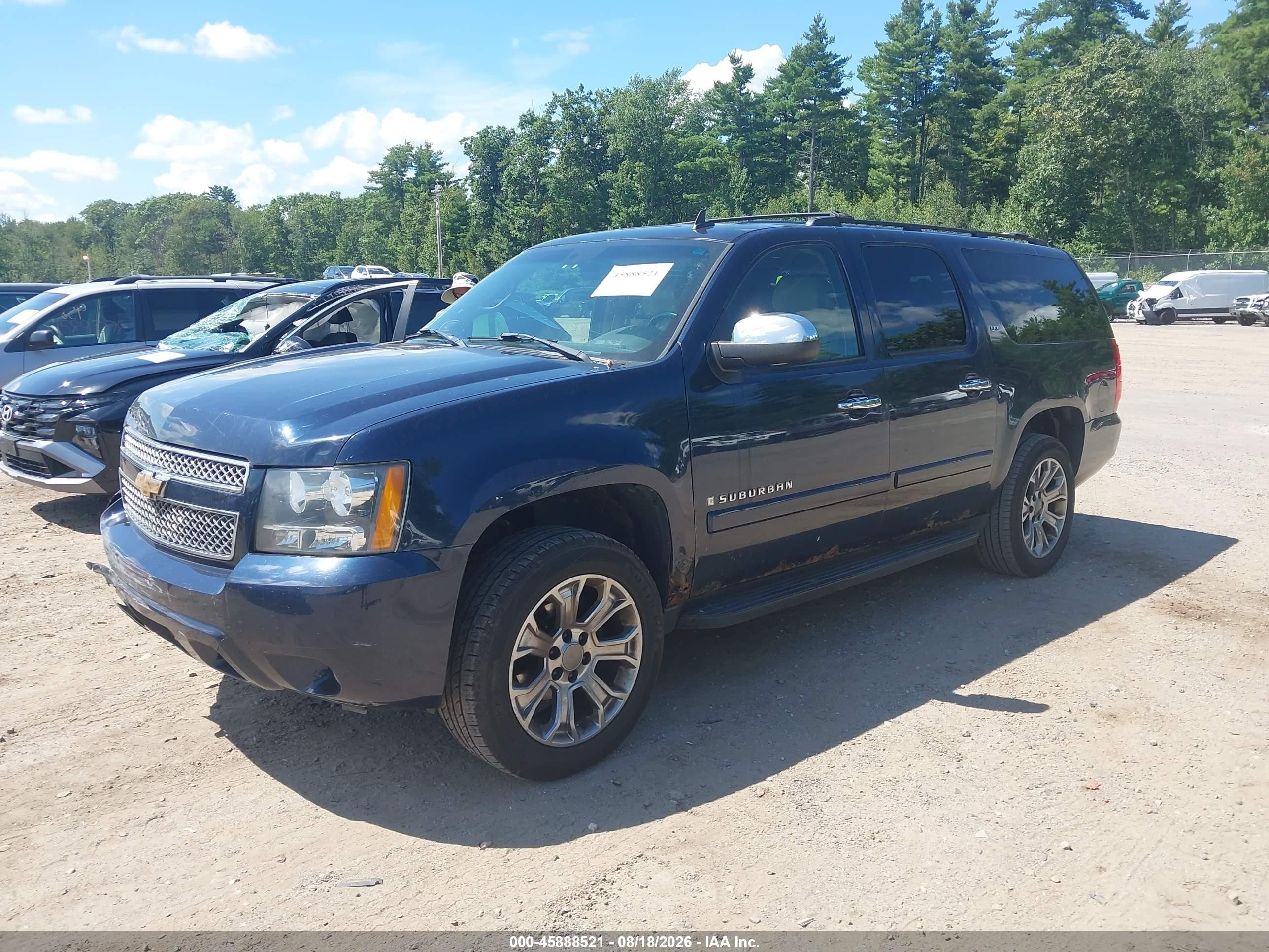 2007 Chevrolet Suburban Ltz Синий vin: 3GNFK16357G297663