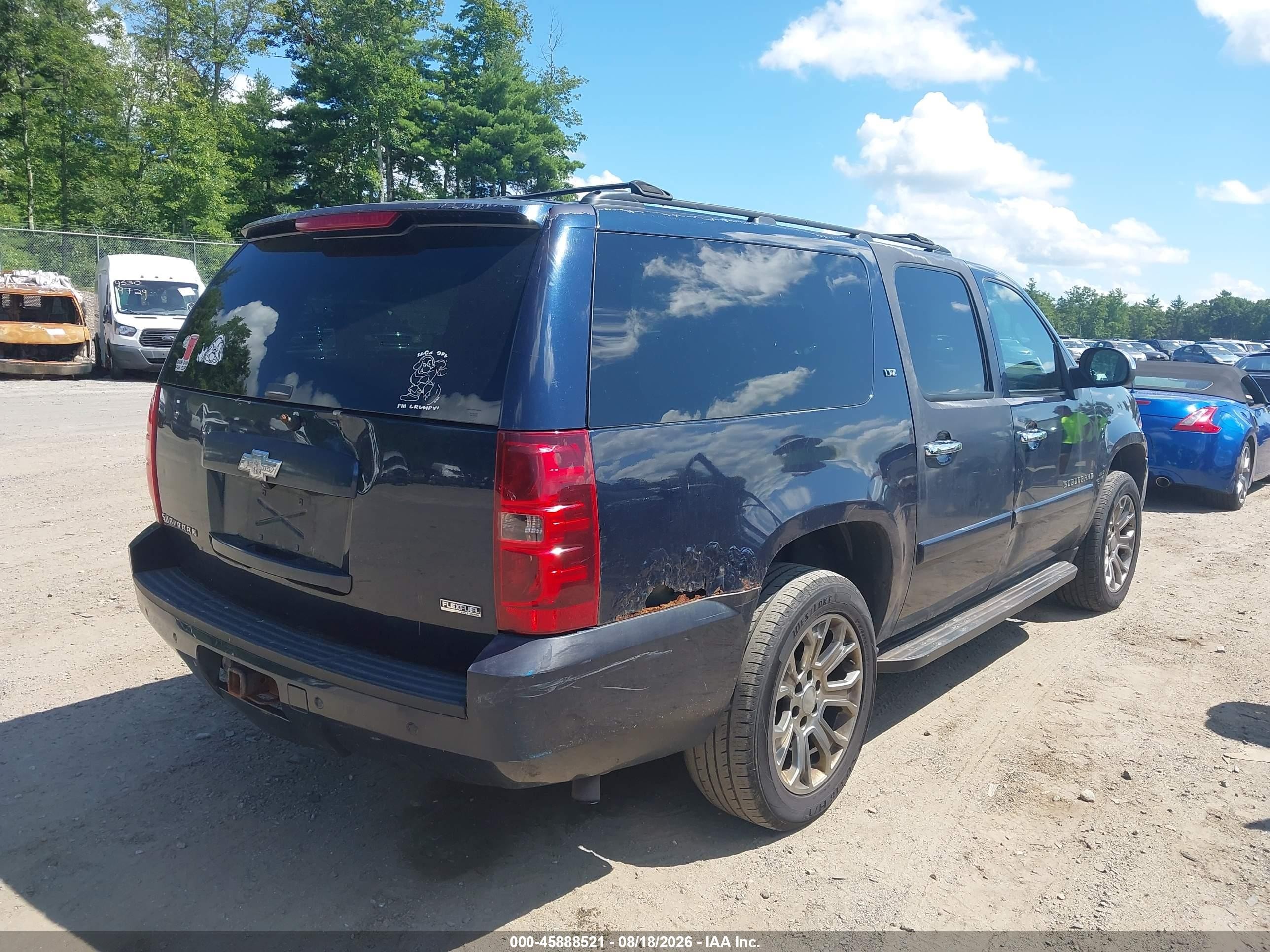 2007 Chevrolet Suburban Ltz Синий vin: 3GNFK16357G297663