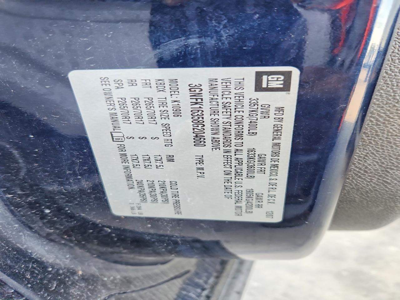 2008 Chevrolet Suburban K1500 Ls Blue vin: 3GNFK16358G204660