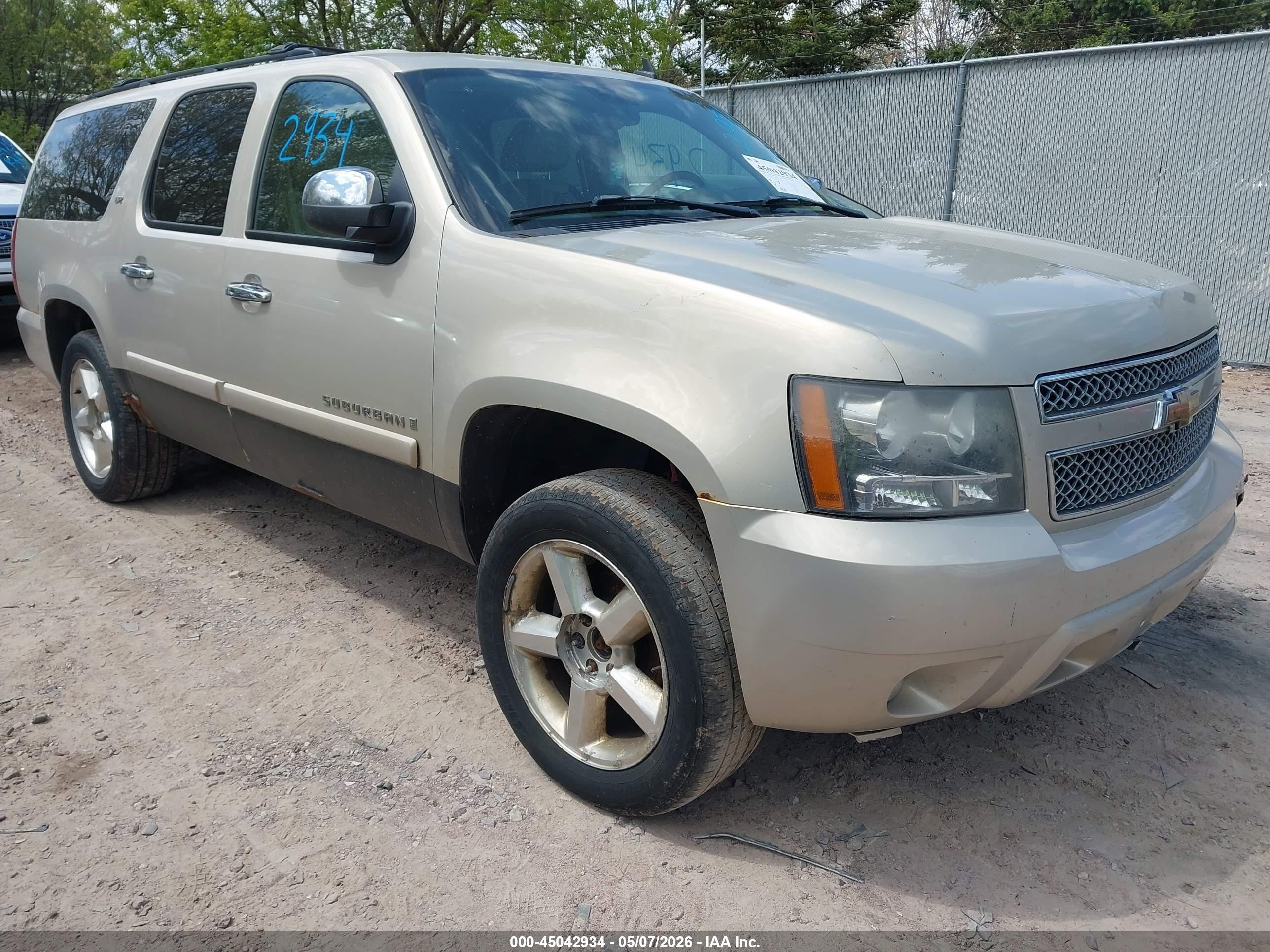 2008 Chevrolet Suburban 1500 Ltz Beige vin: 3GNFK16378G176554